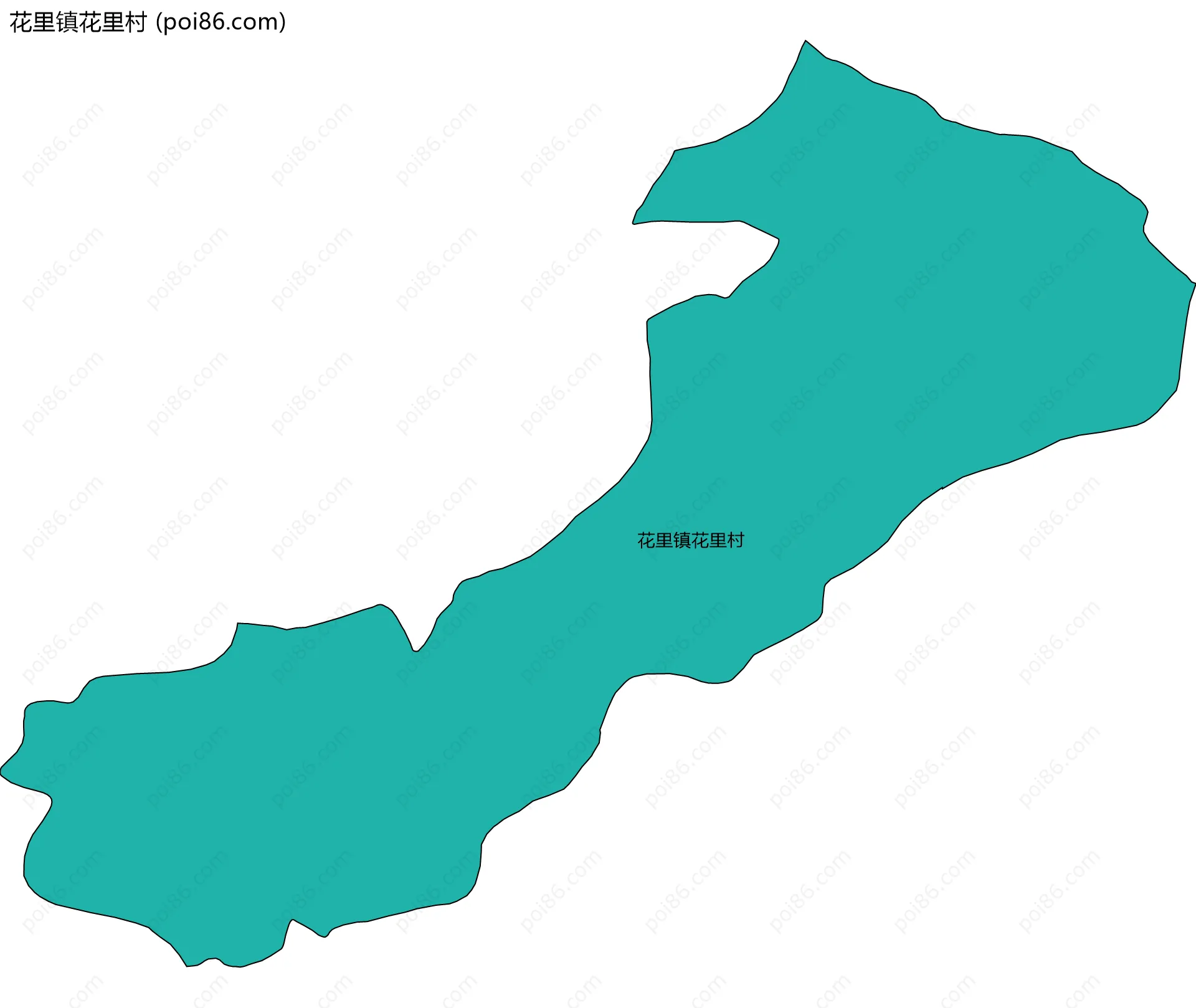 花里镇花里村边界地图