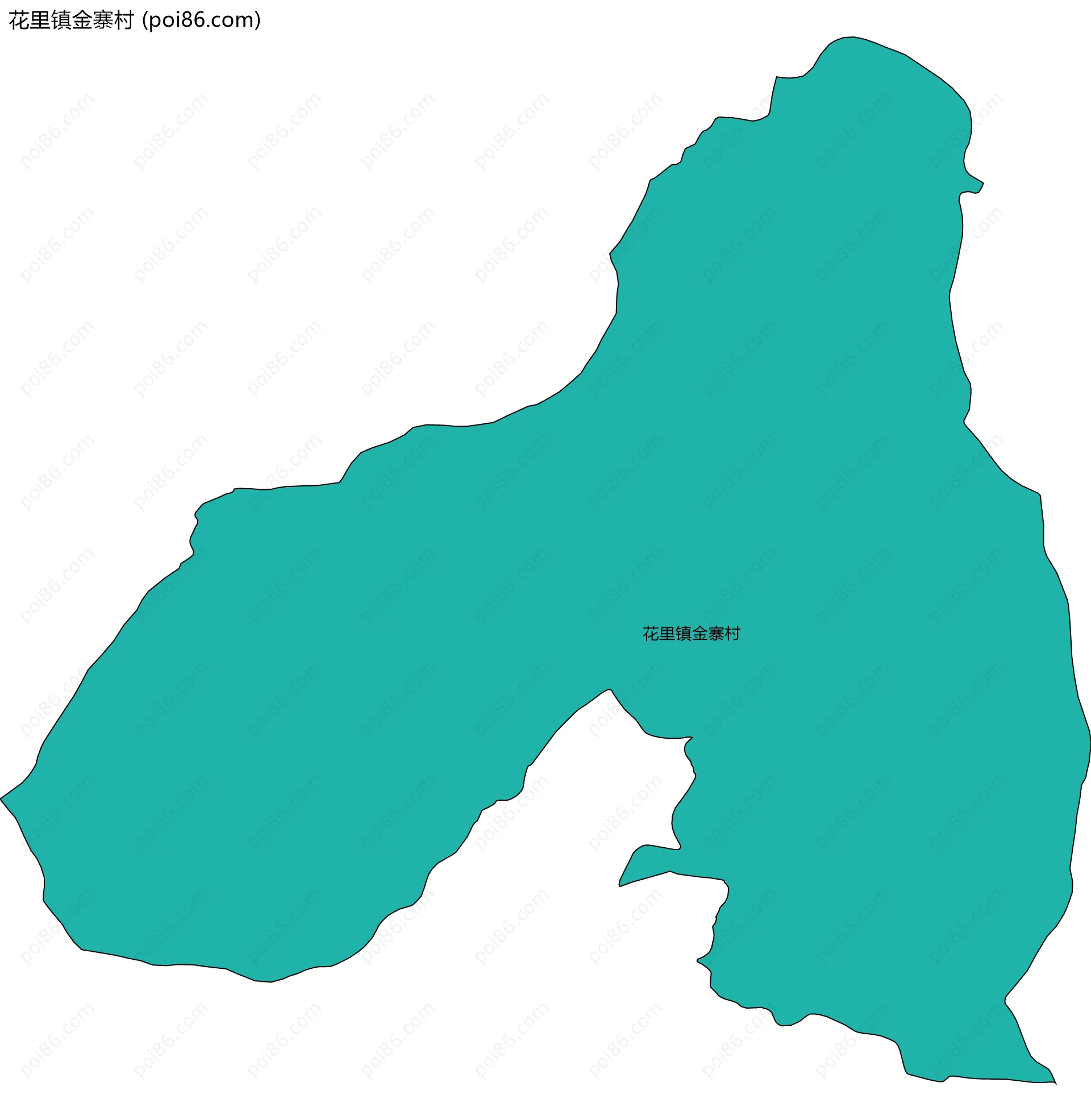 花里镇金寨村边界地图