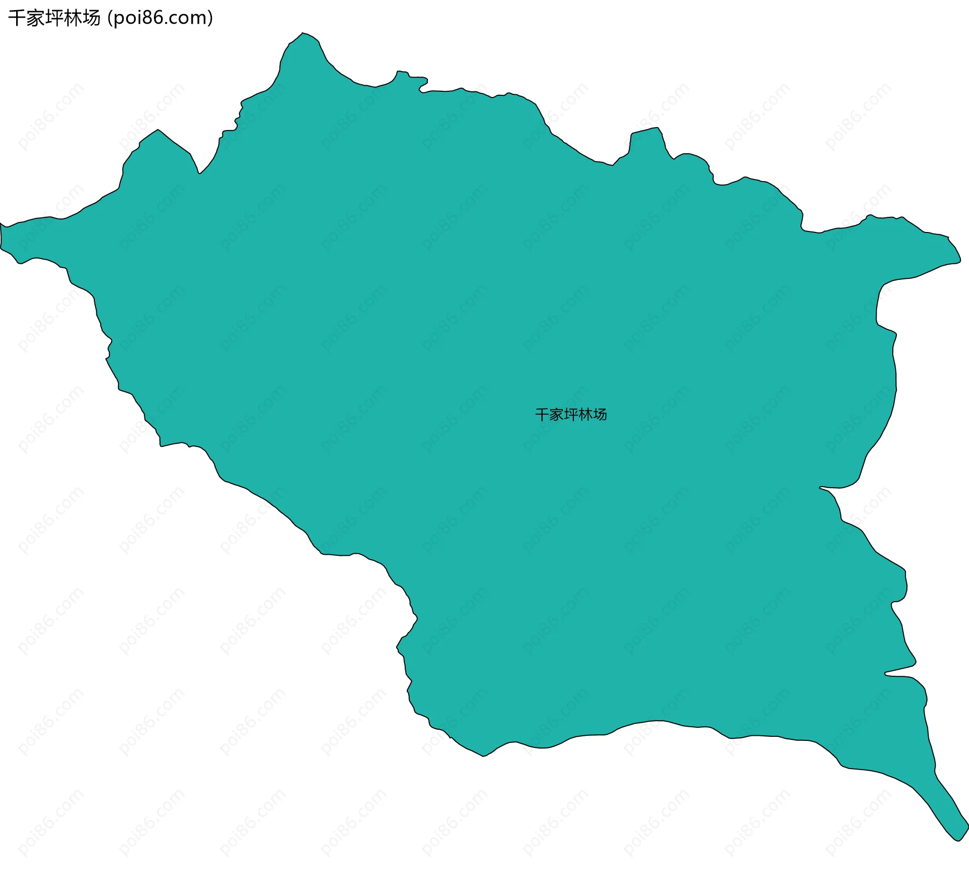 千家坪林场边界地图