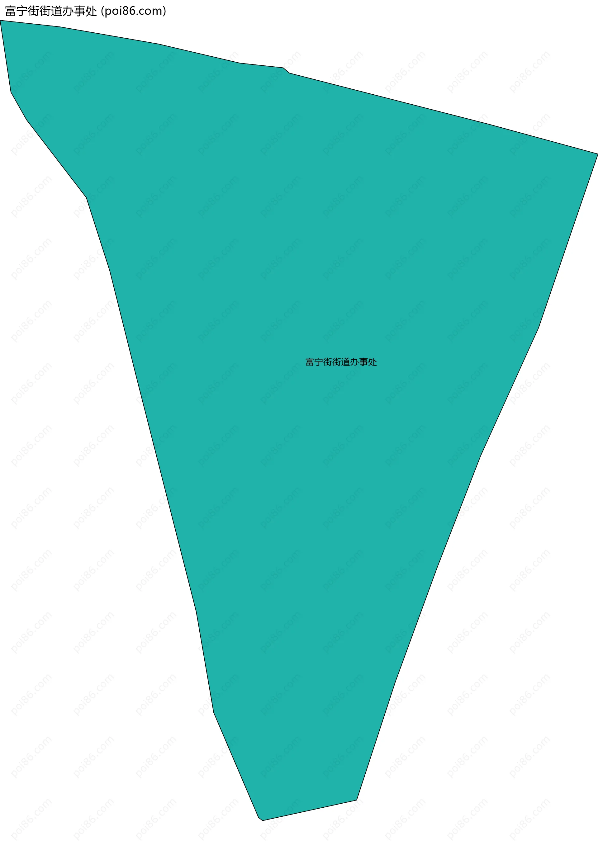 富宁街街道办事处边界地图