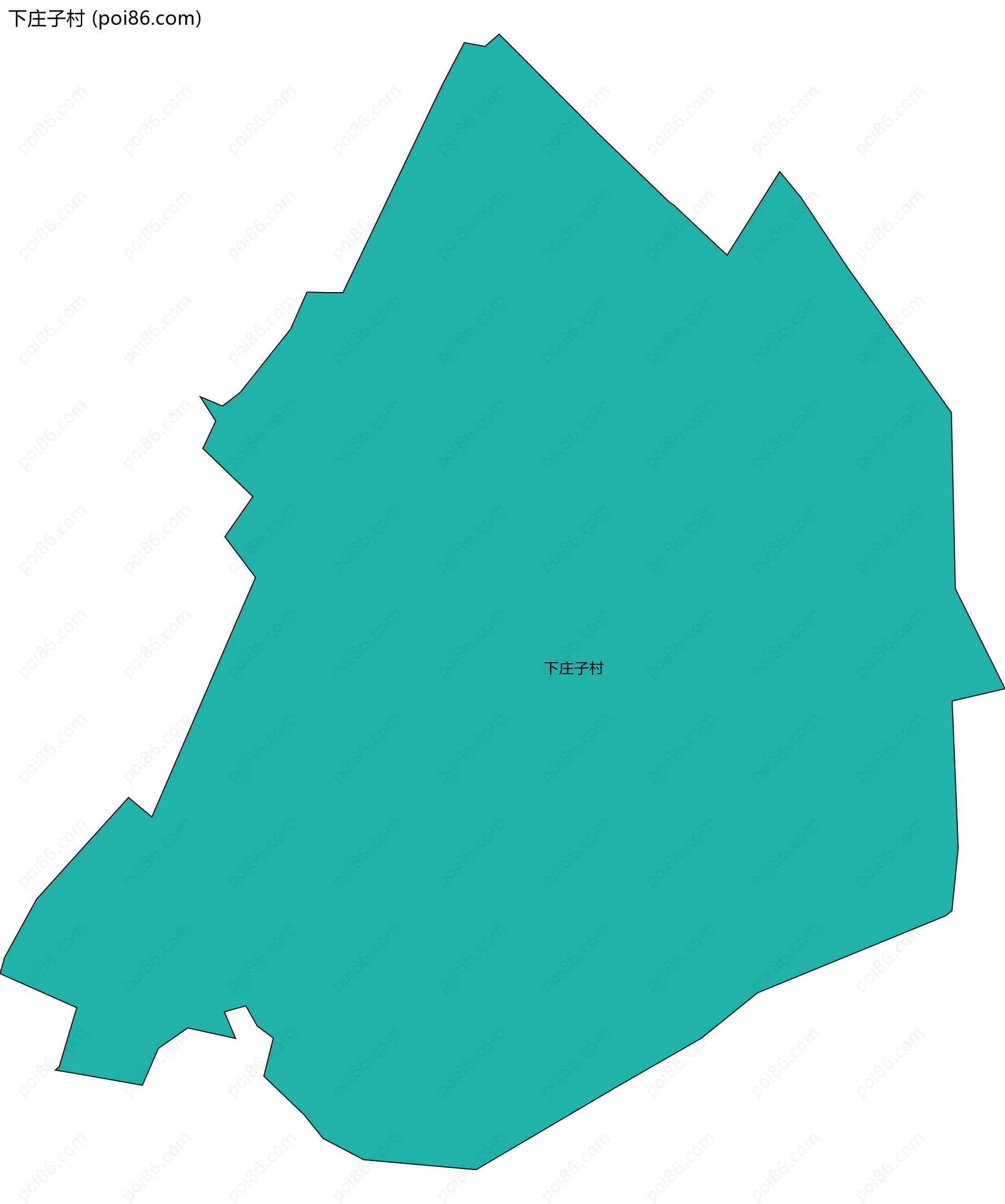 下庄子村边界地图