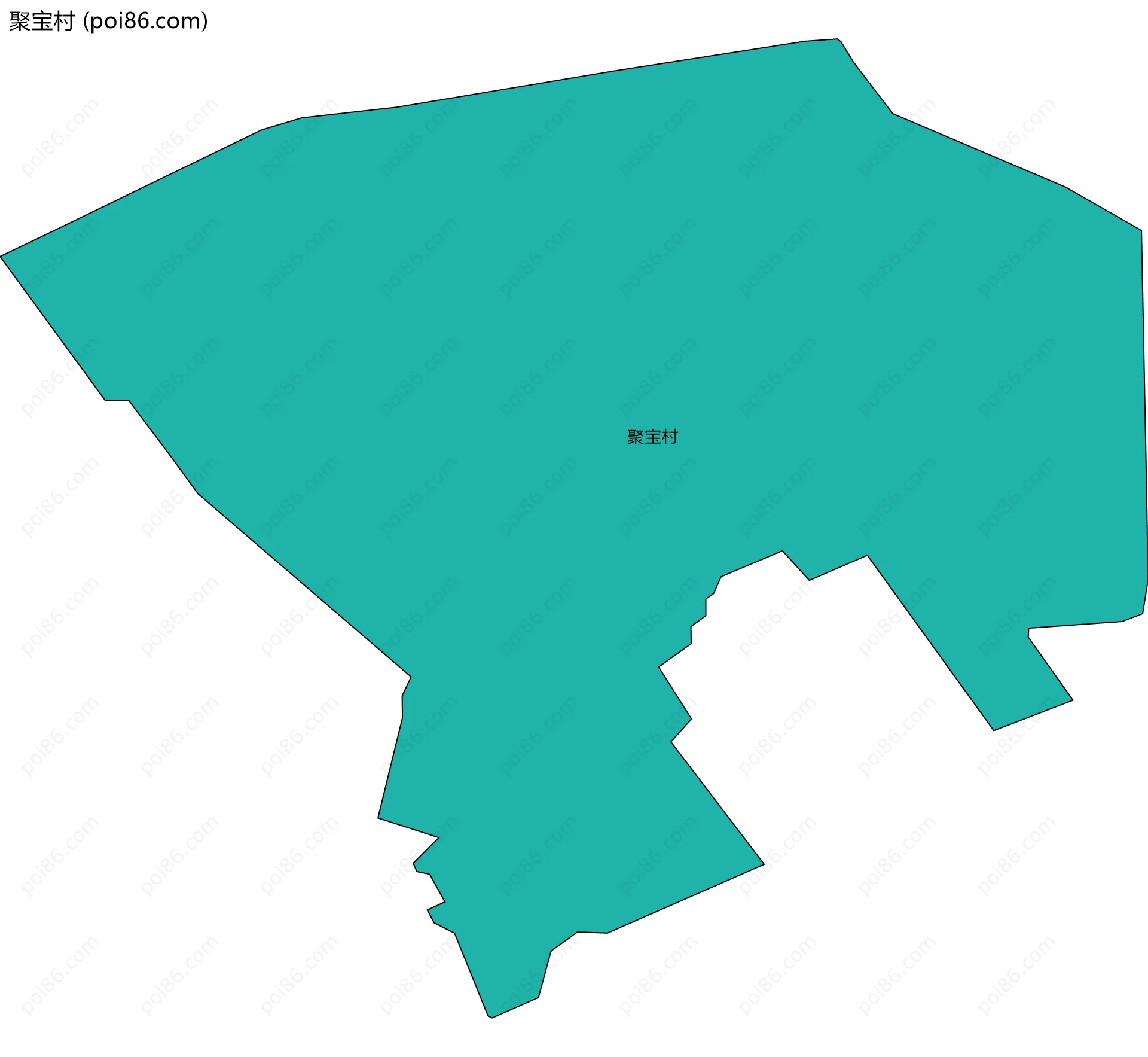 聚宝村边界地图