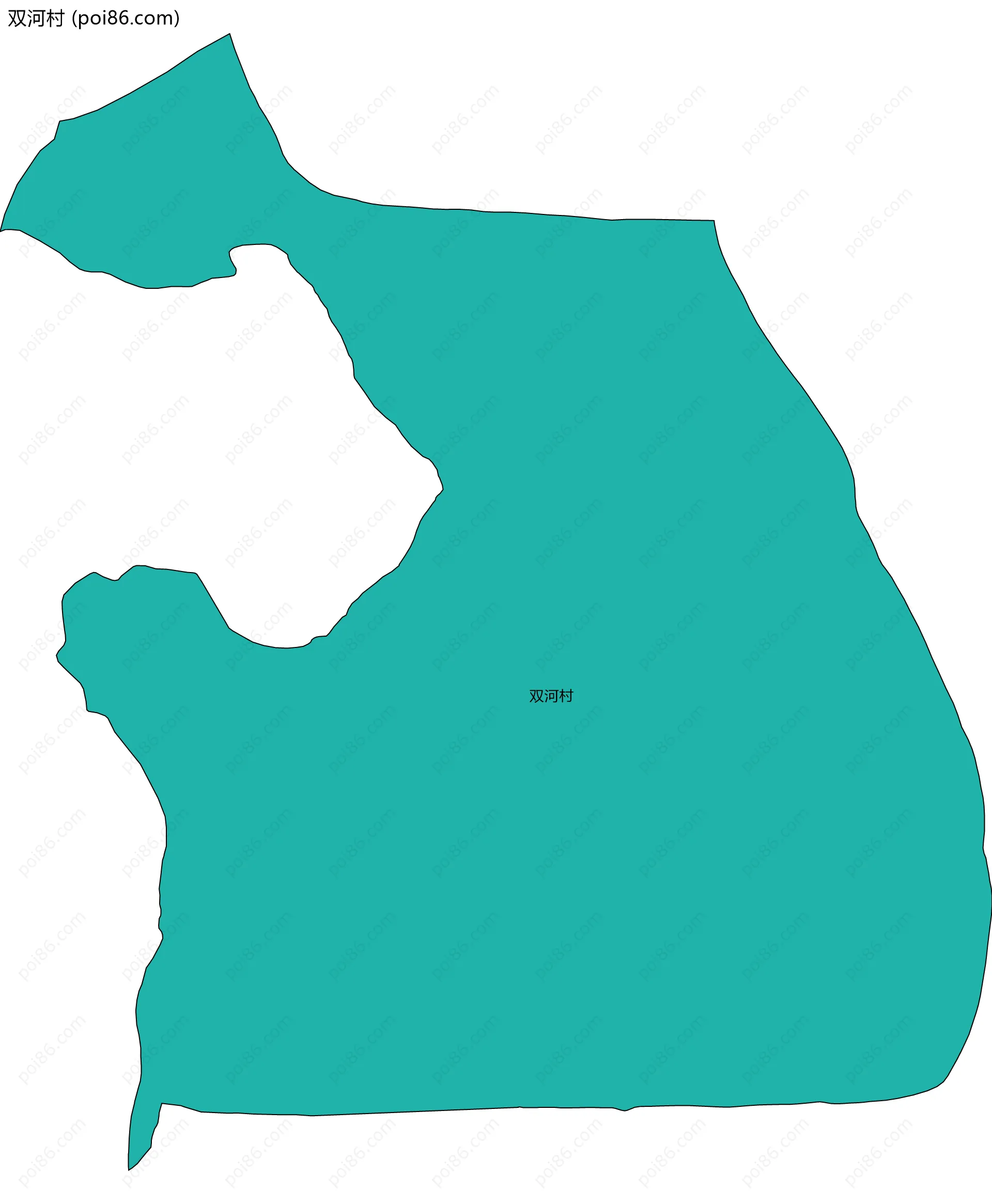 双河村边界地图