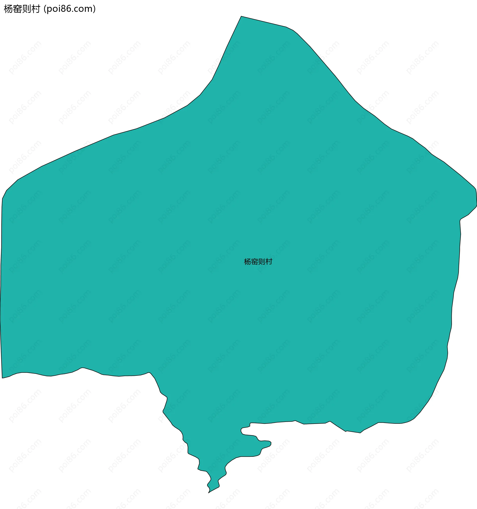 杨窑则村边界地图