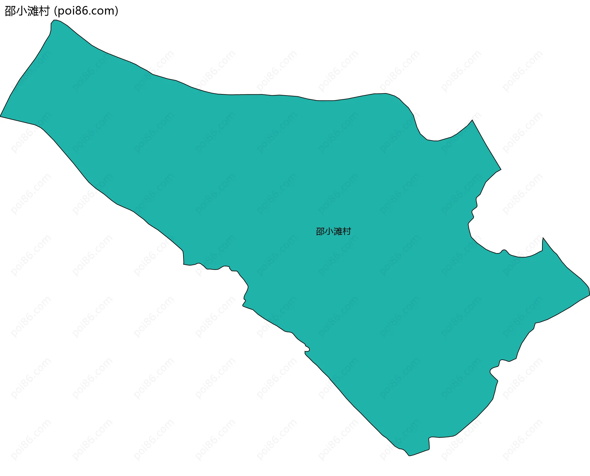 邵小滩村边界地图