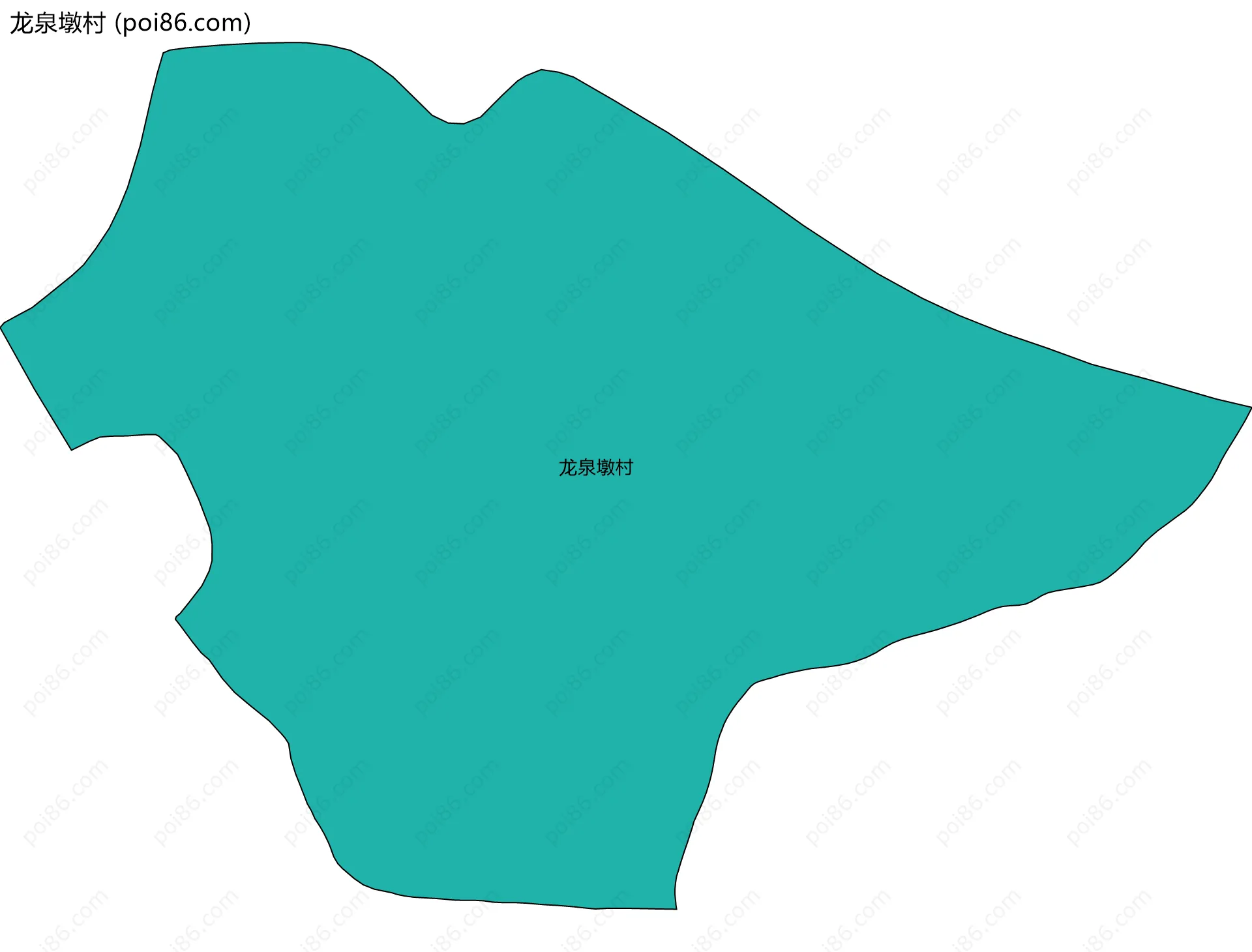 龙泉墩村边界地图