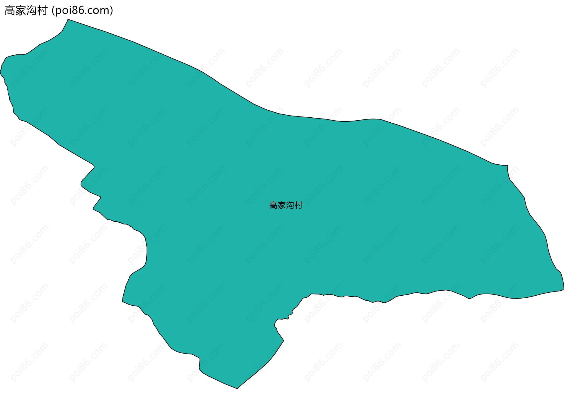 高家沟村边界地图