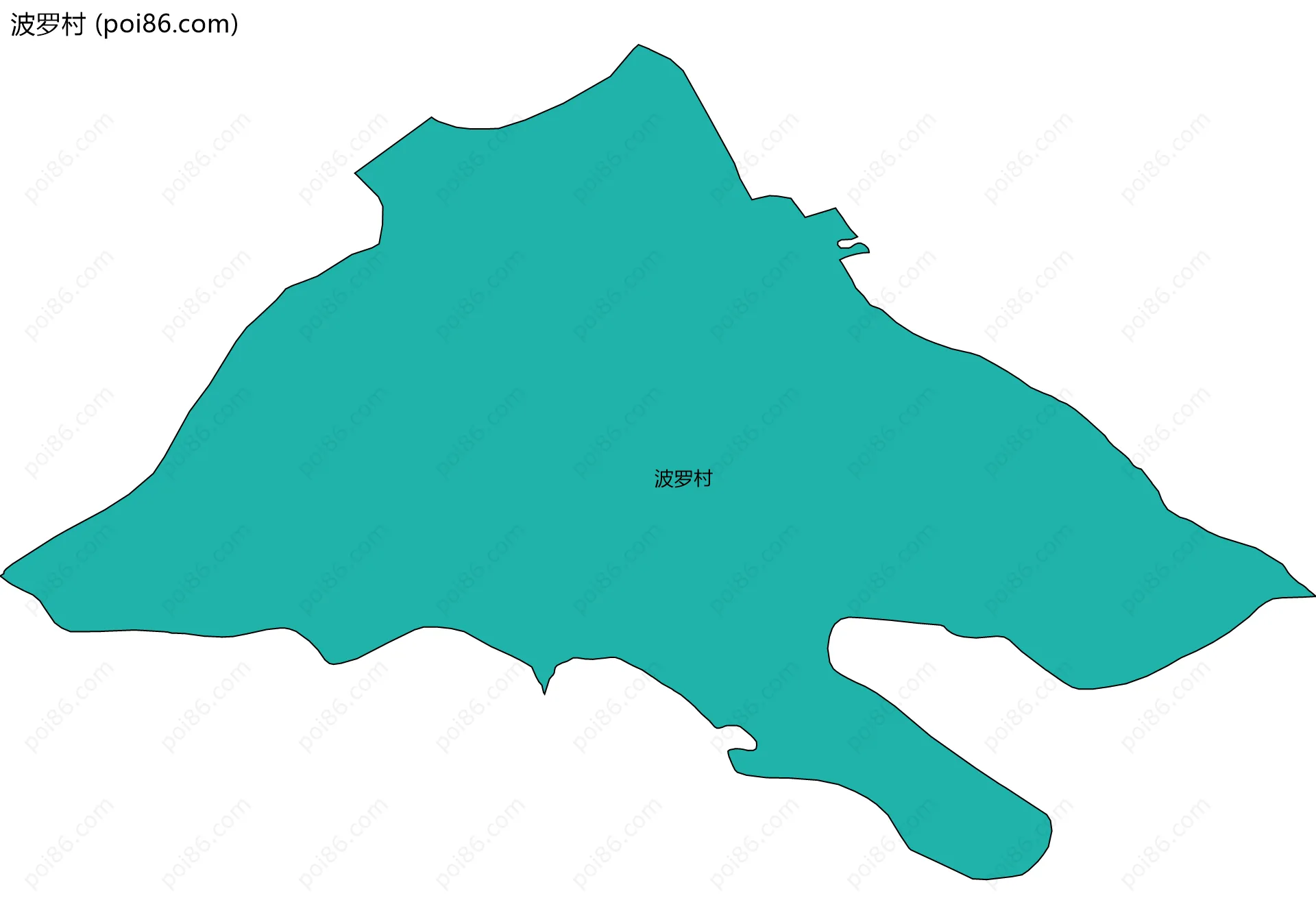 波罗村边界地图