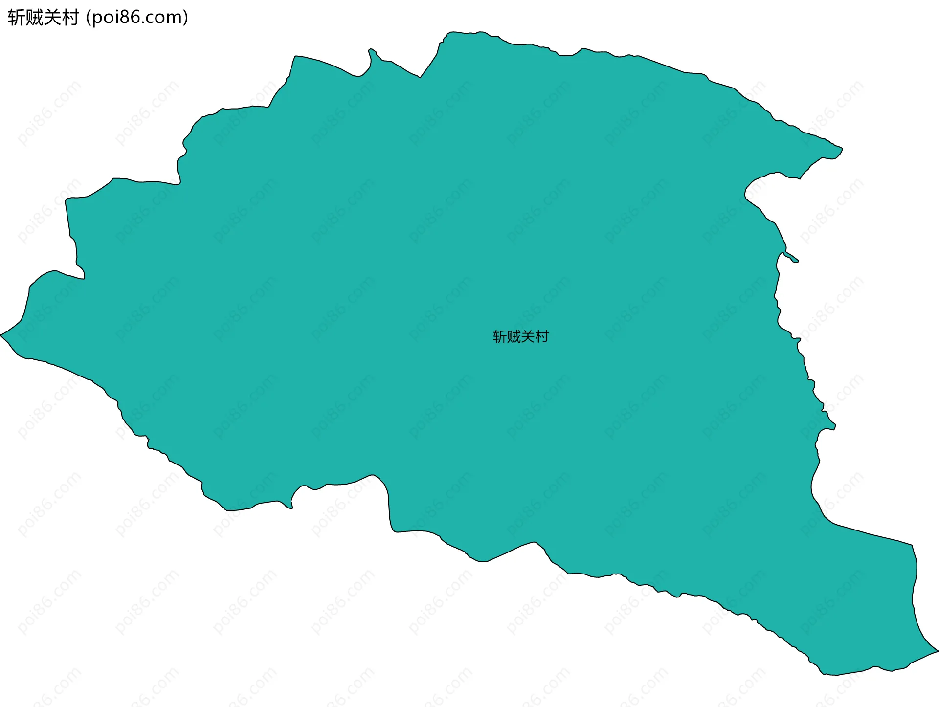 斩贼关村边界地图