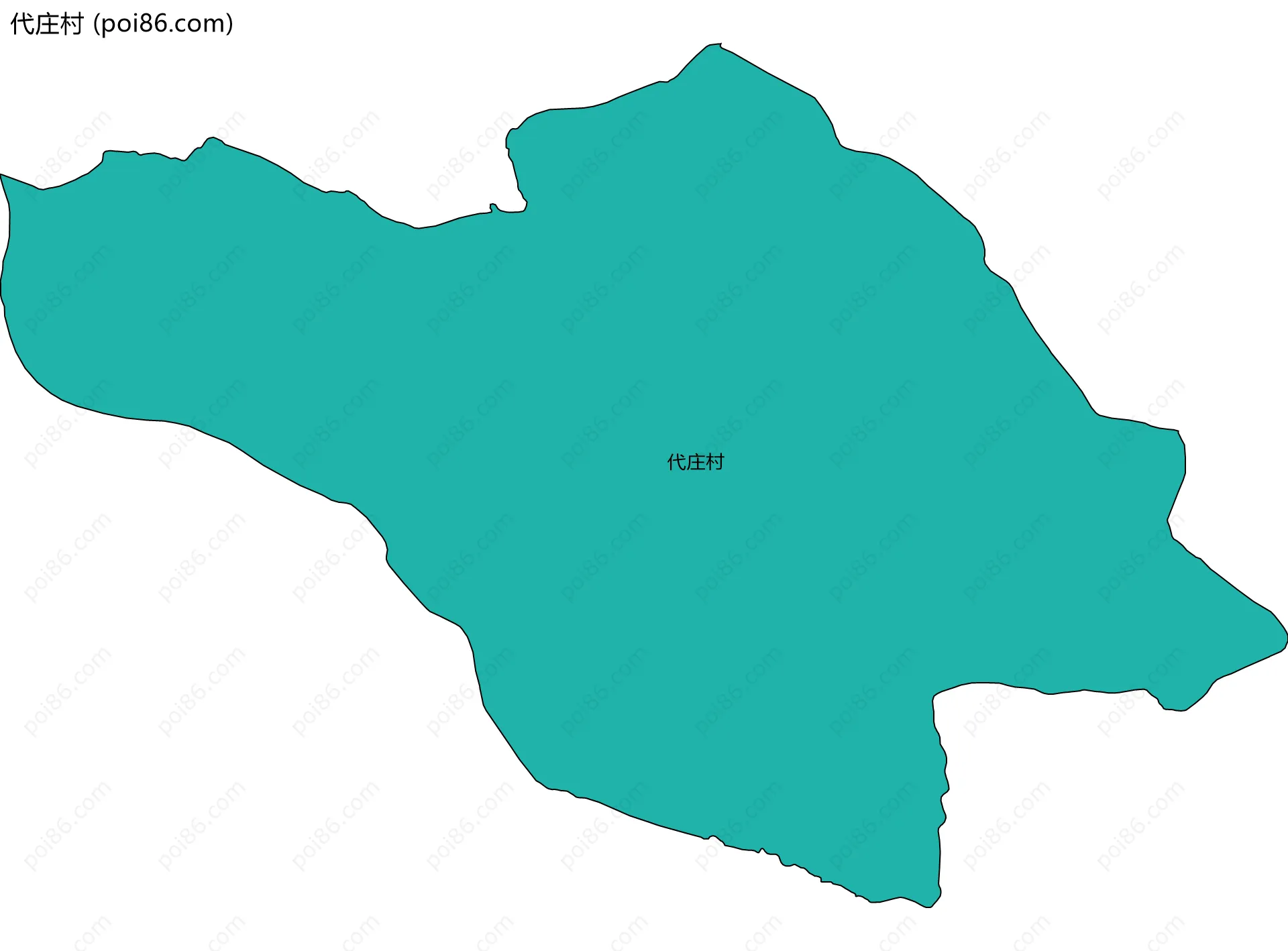 代庄村边界地图