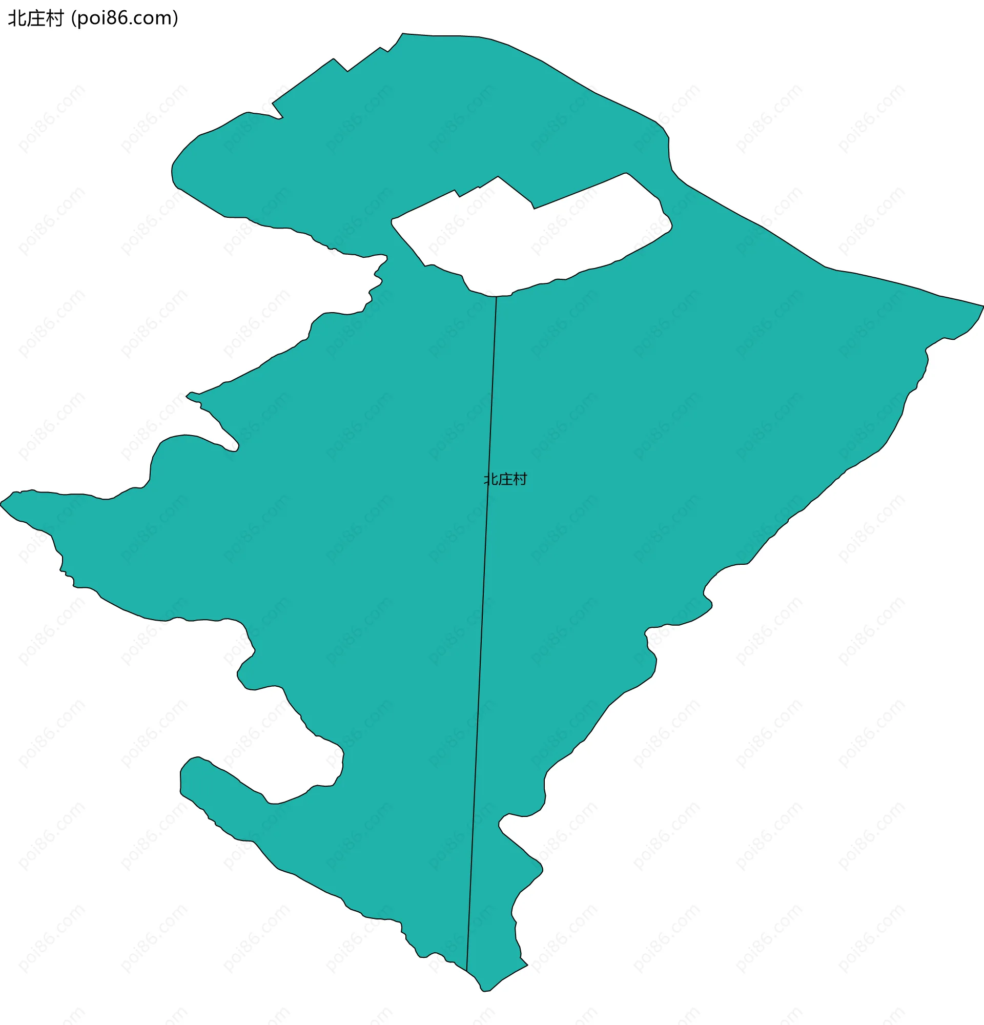 北庄村边界地图