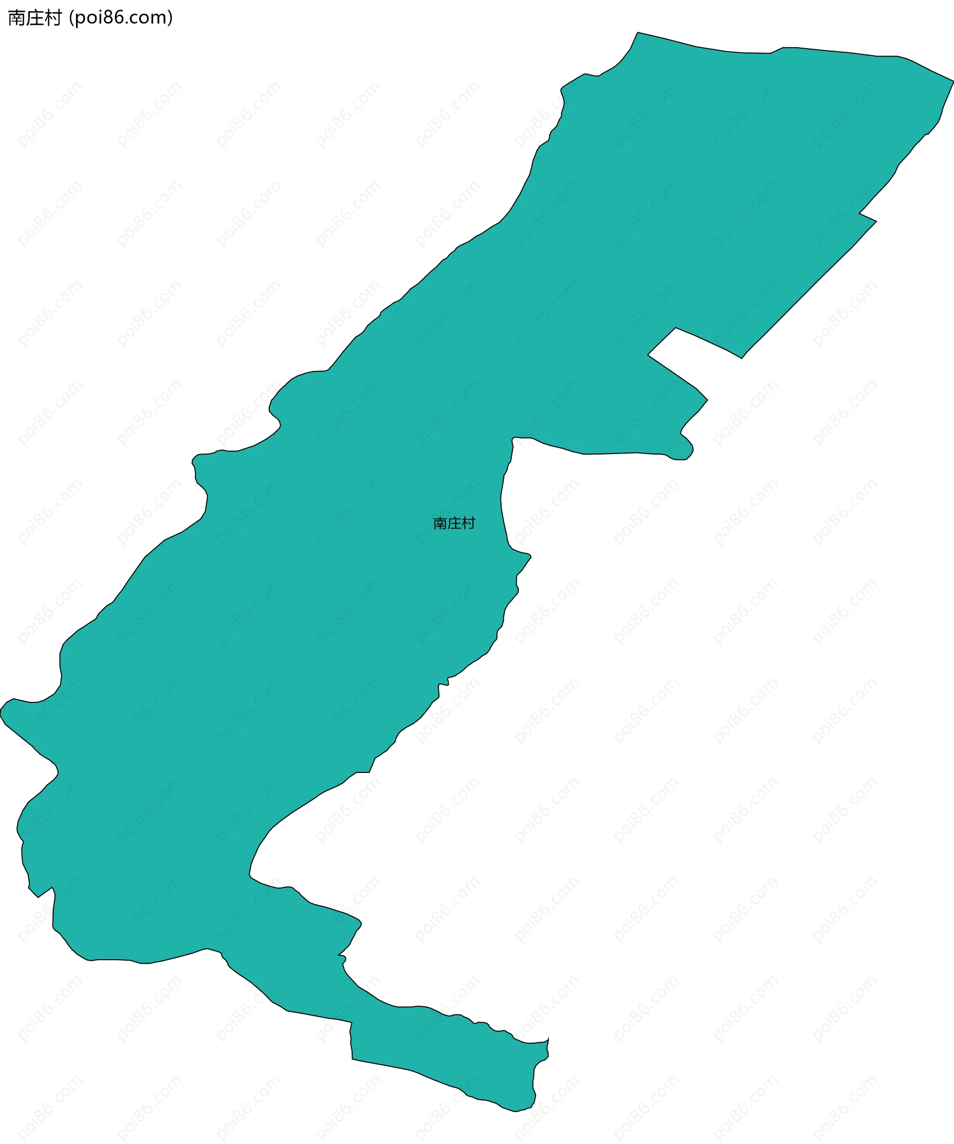 南庄村边界地图