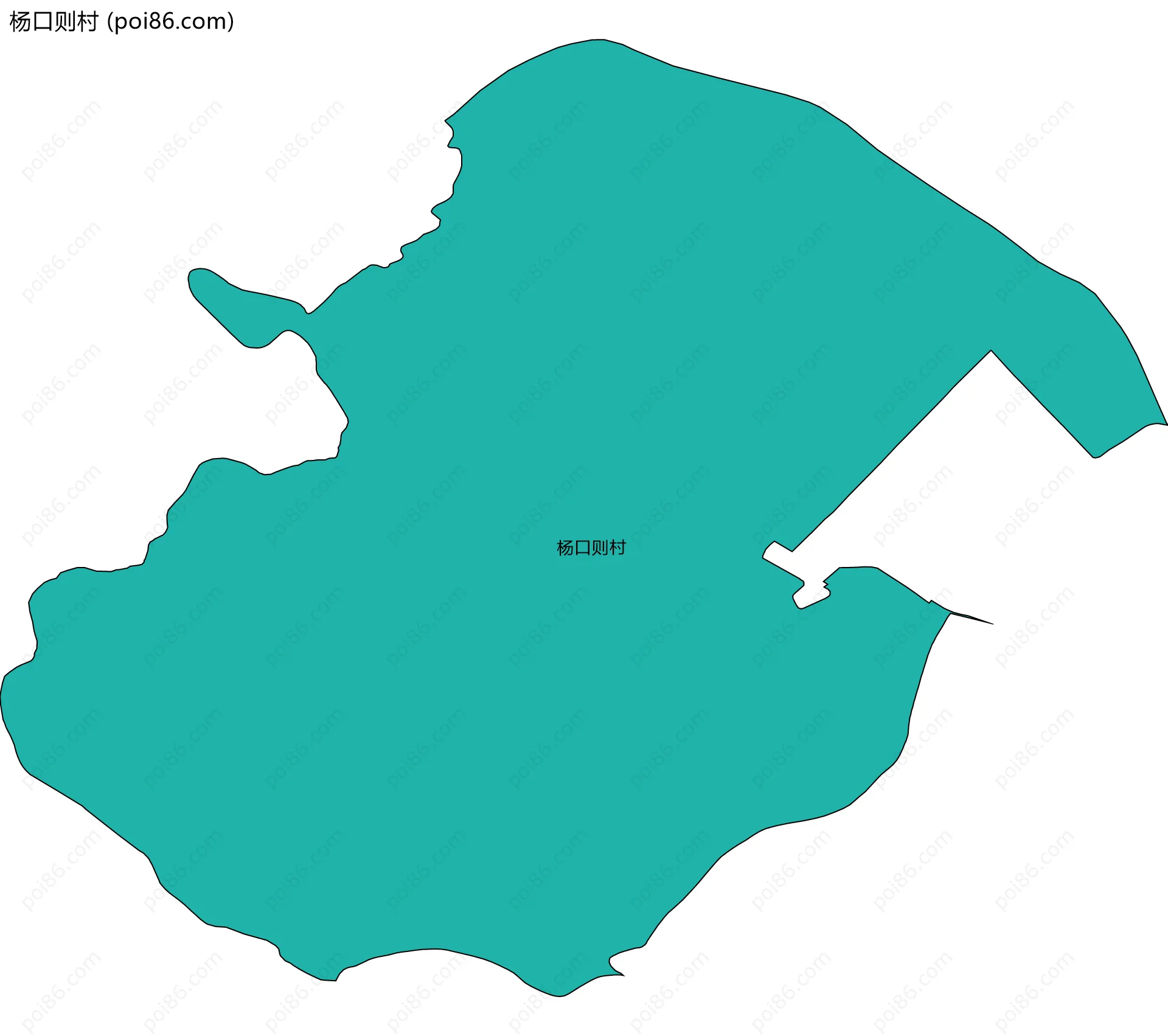 杨口则村边界地图