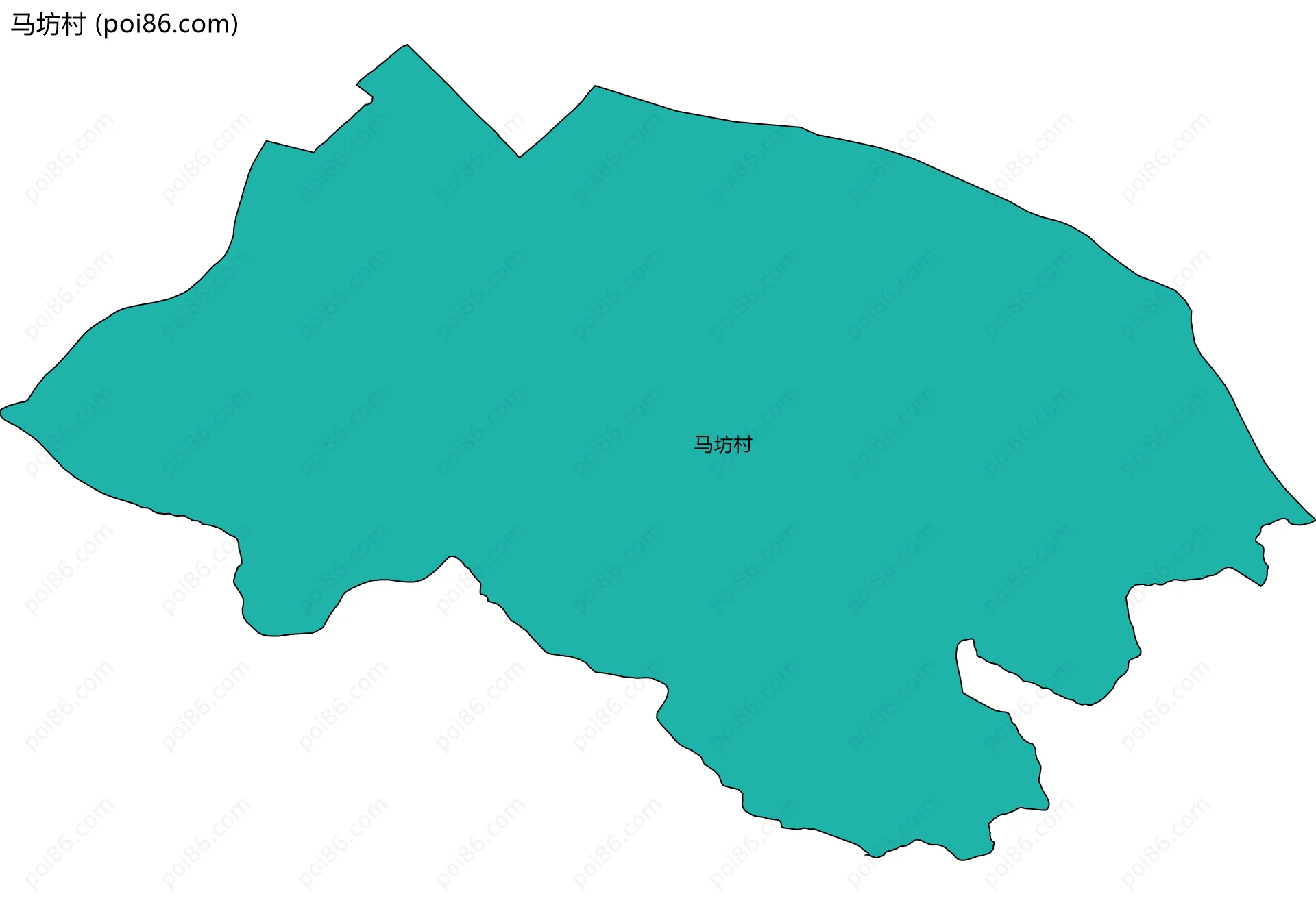 马坊村边界地图