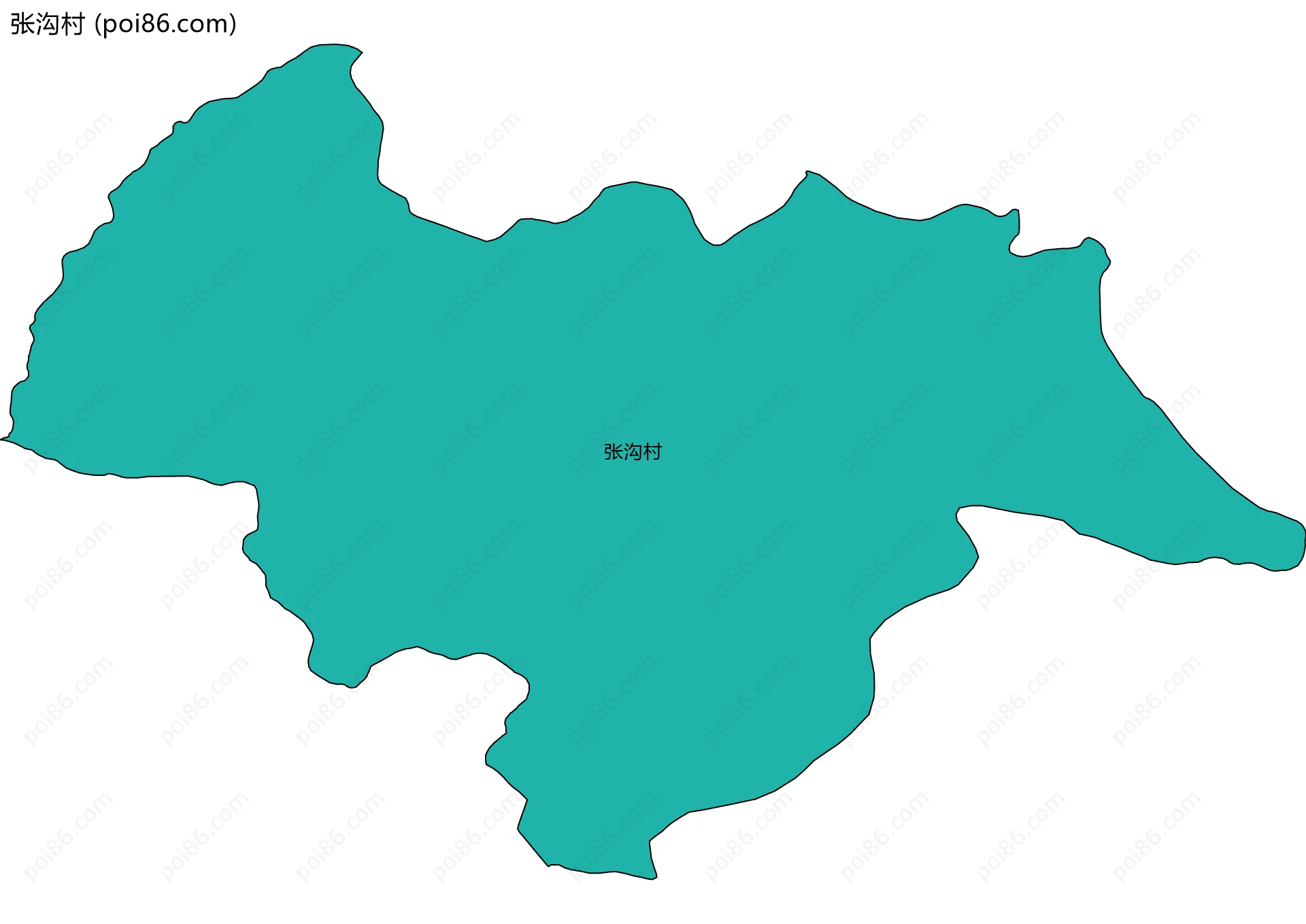 张沟村边界地图