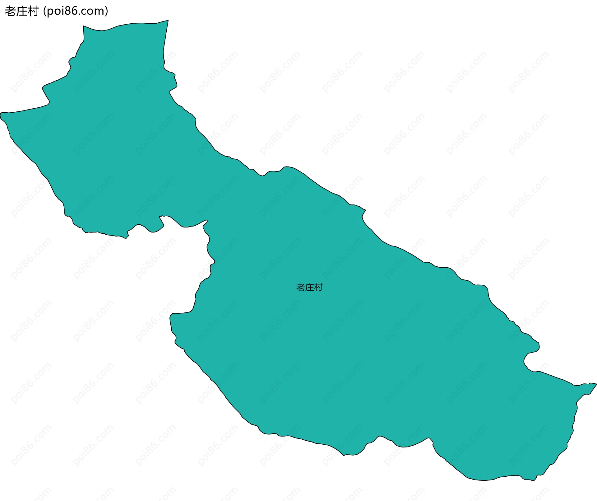 老庄村边界地图