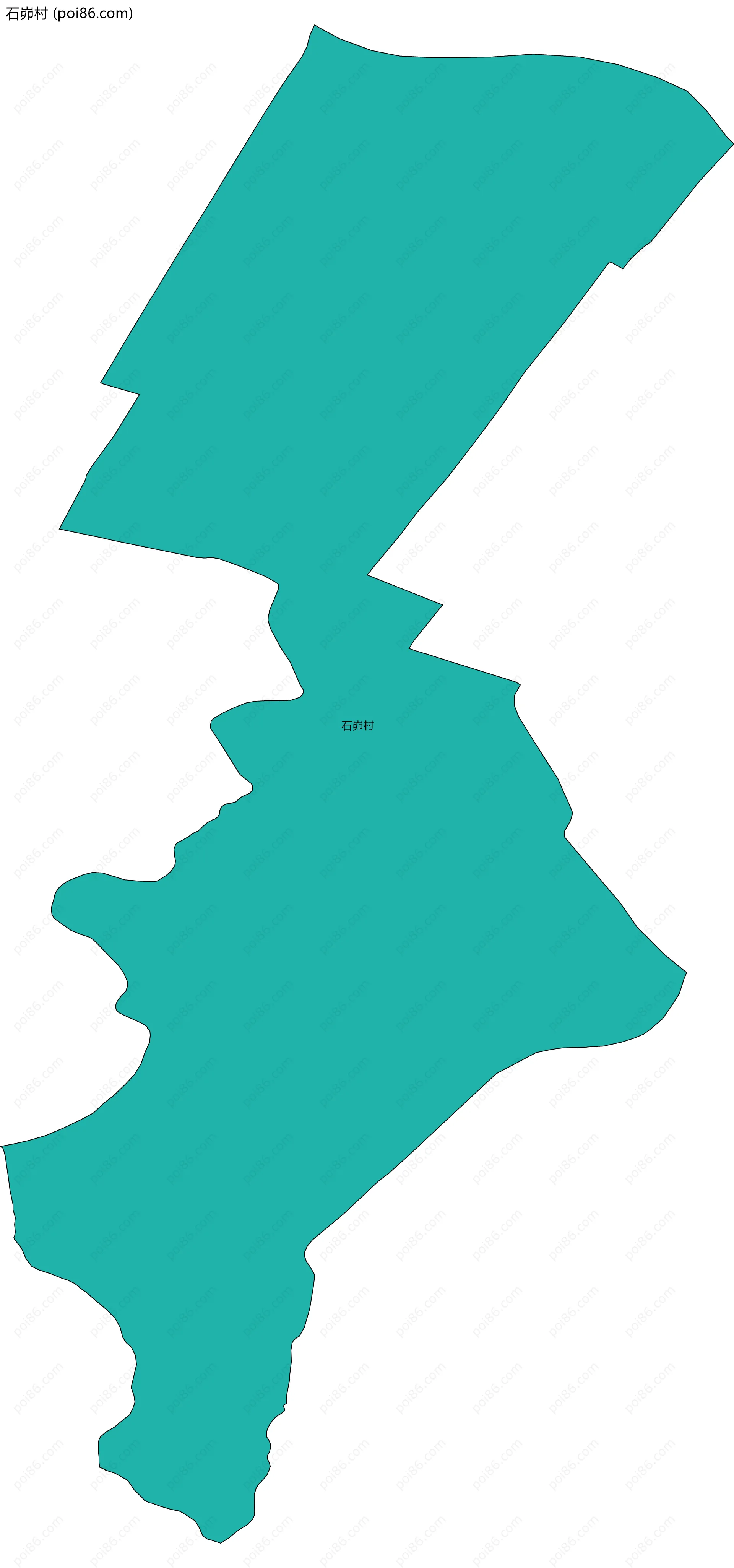 石峁村边界地图