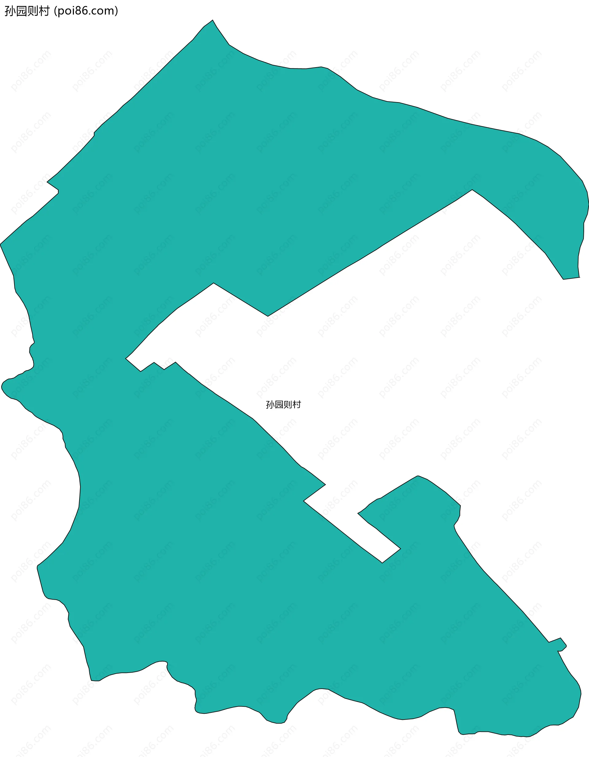 孙园则村边界地图