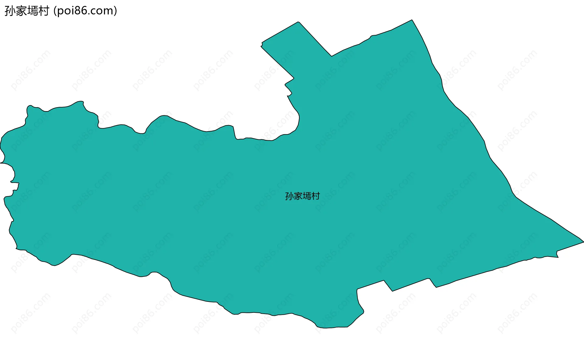 孙家墕村边界地图