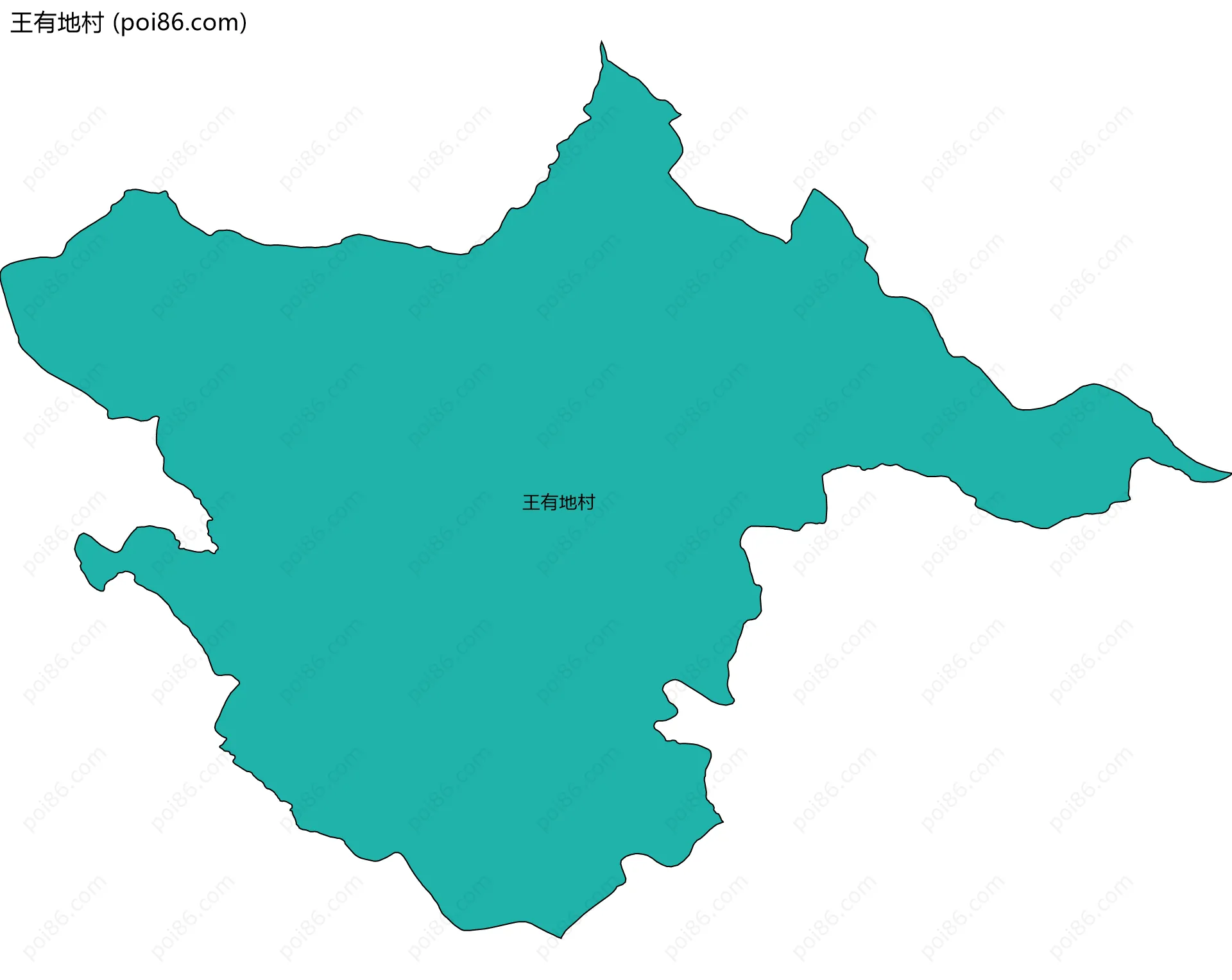 王有地村边界地图