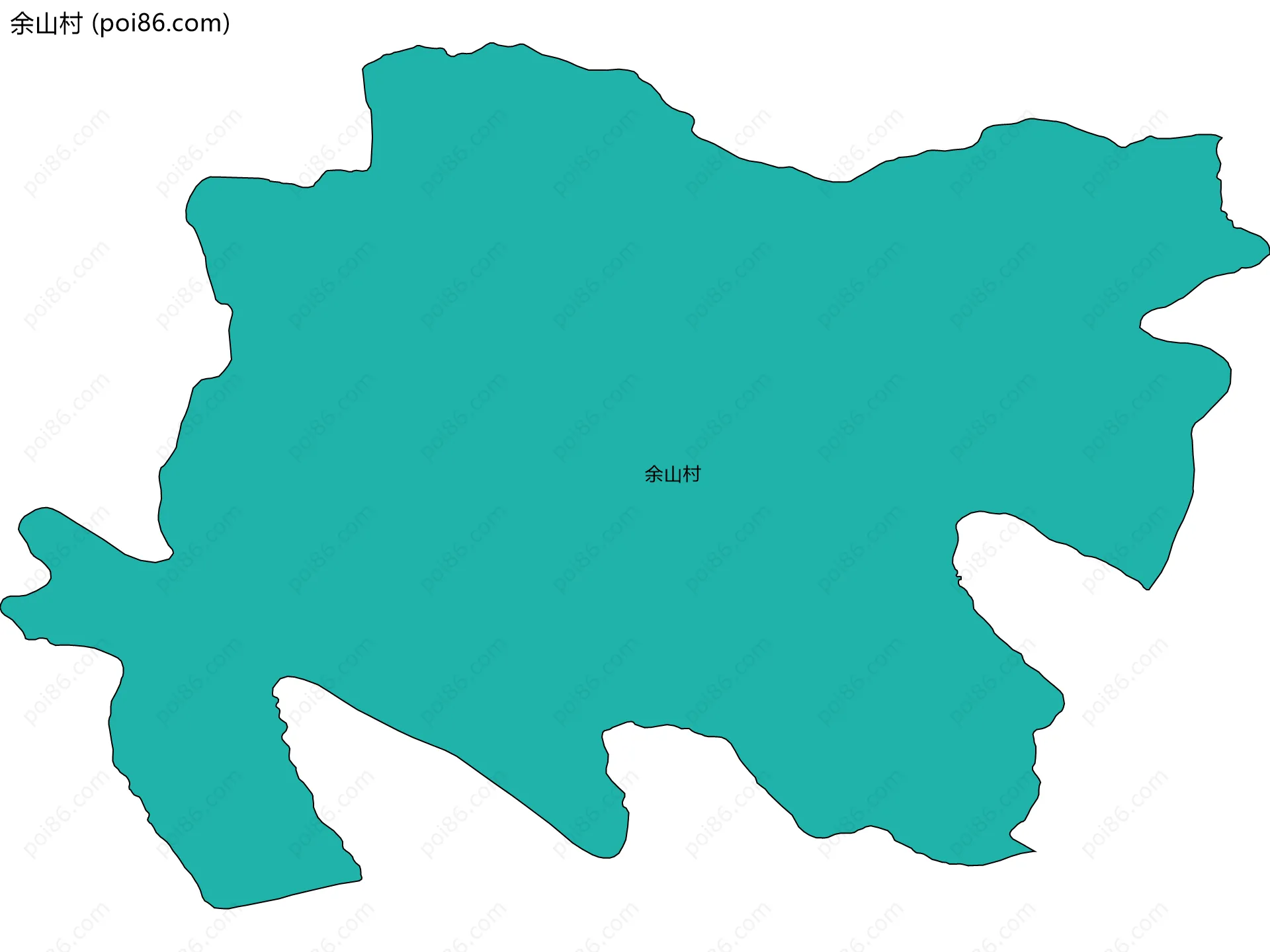 余山村边界地图