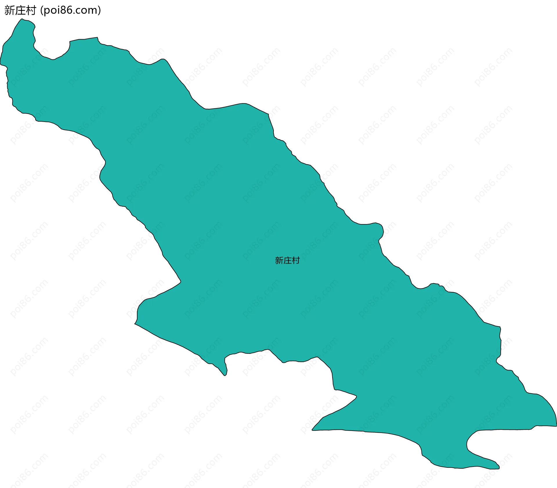 新庄村边界地图