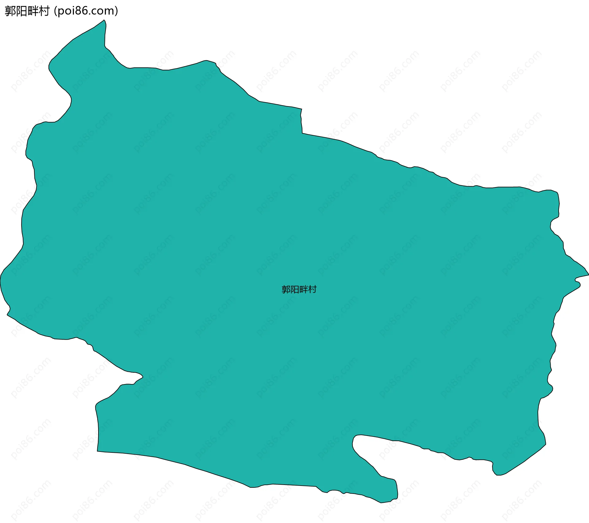 郭阳畔村边界地图