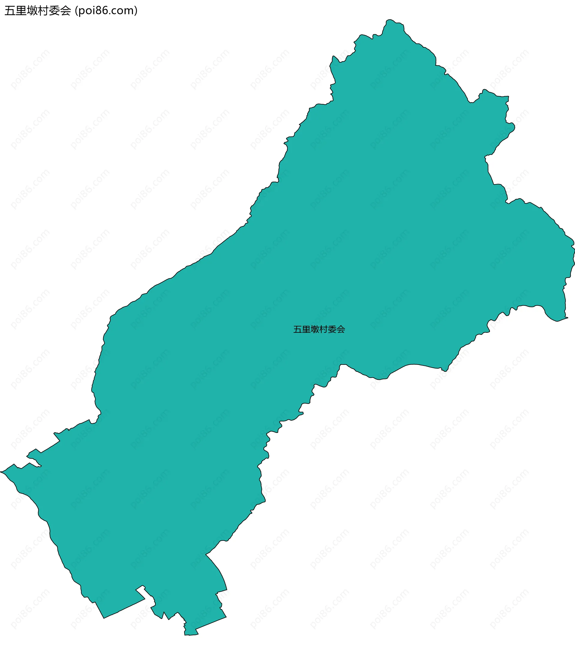 五里墩村委会边界地图