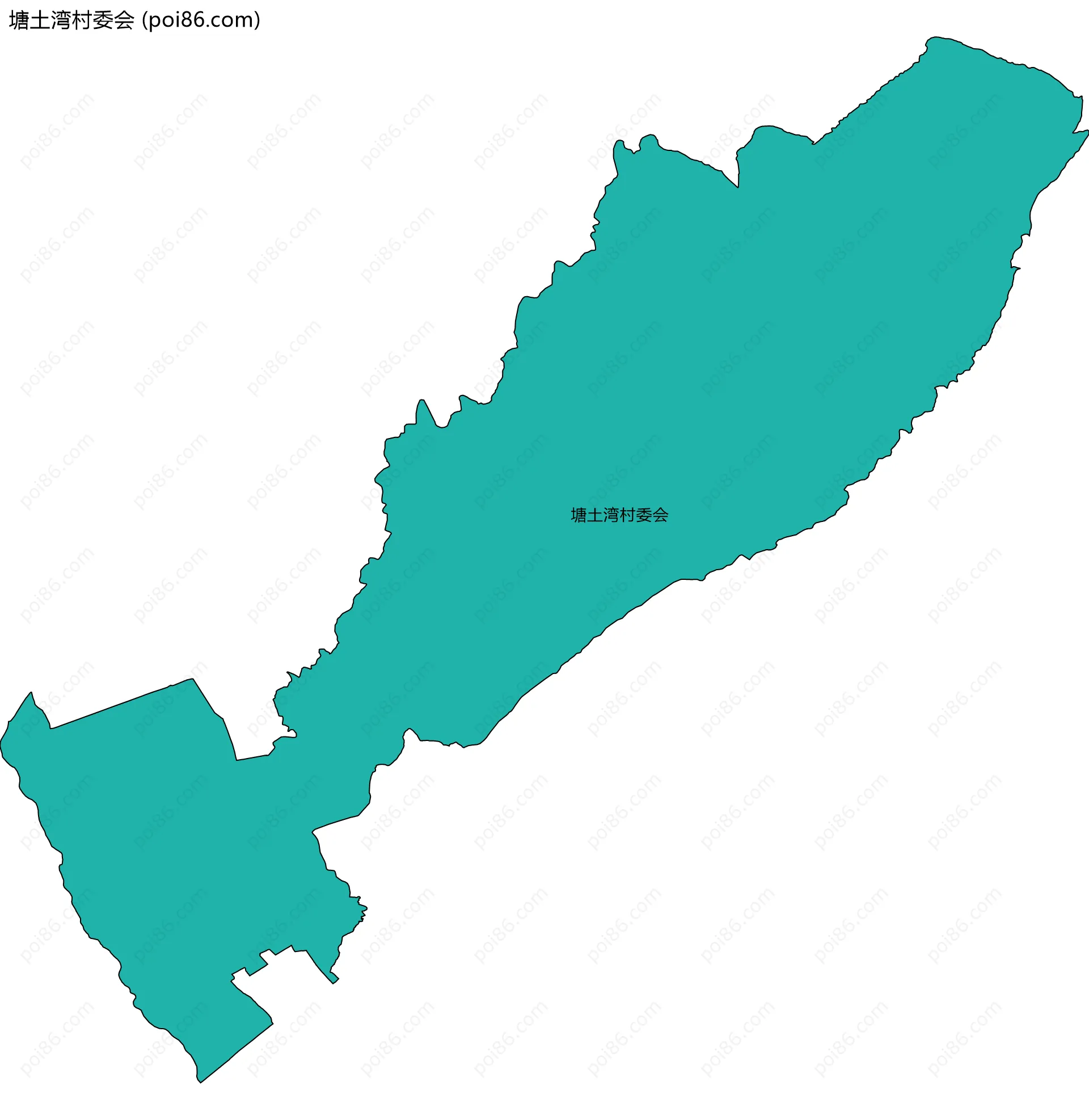 塘土湾村委会边界地图