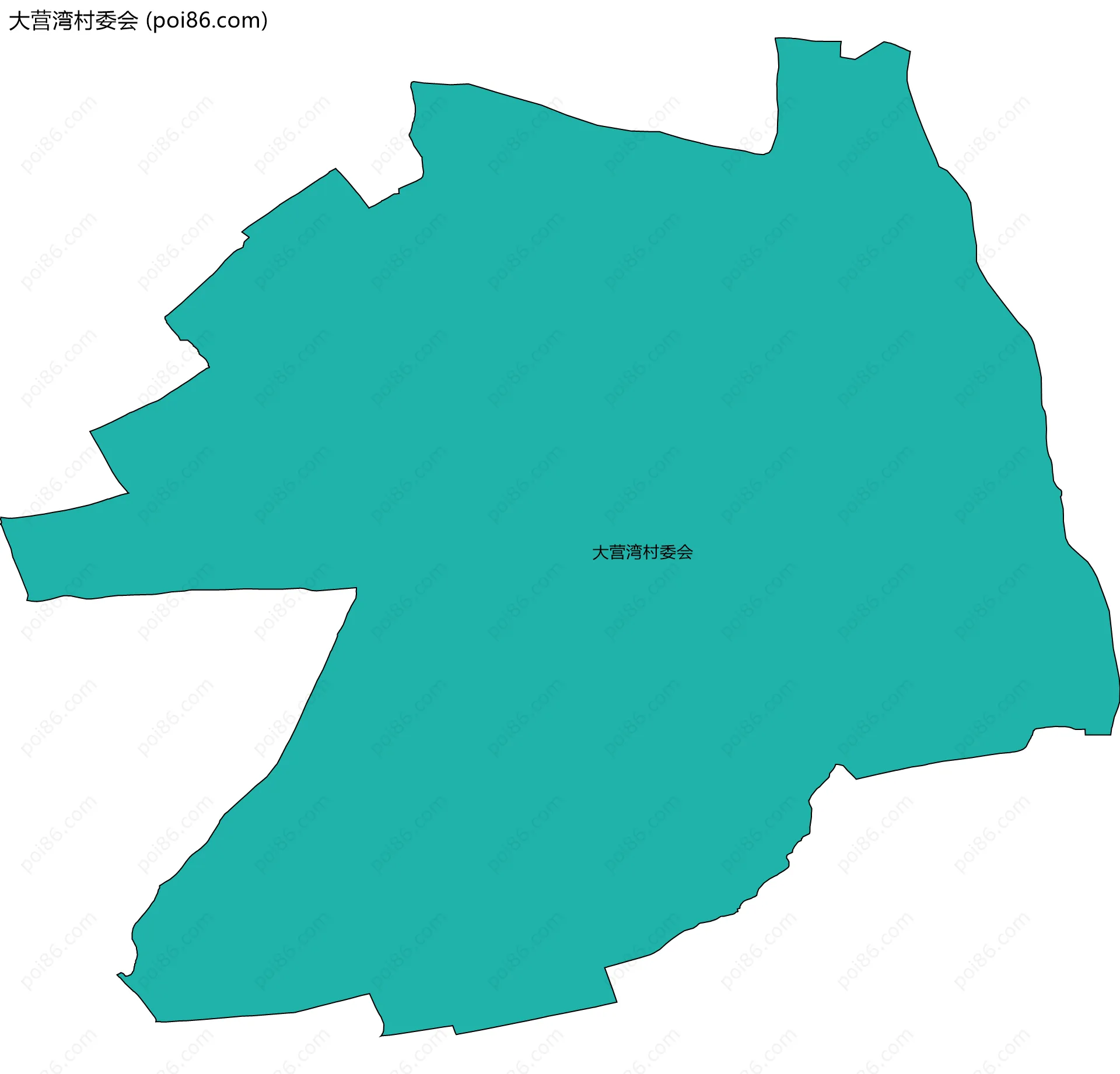 大营湾村委会边界地图
