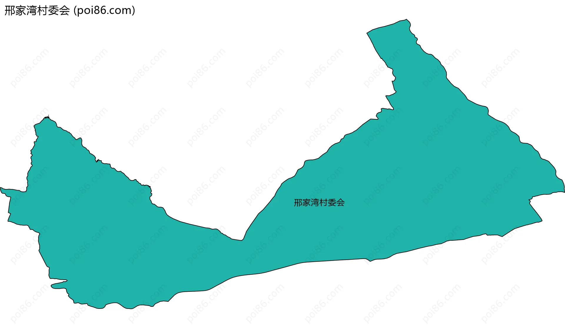 邢家湾村委会边界地图