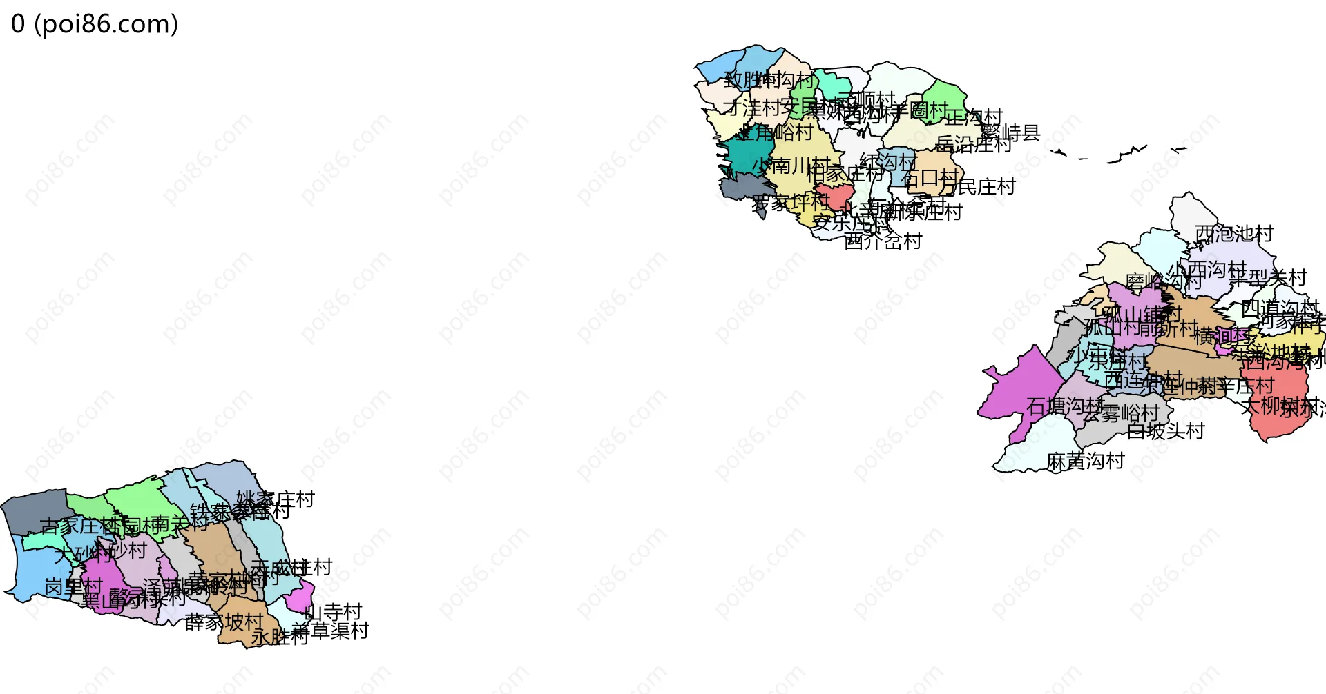 0边界地图(五级行政区划)