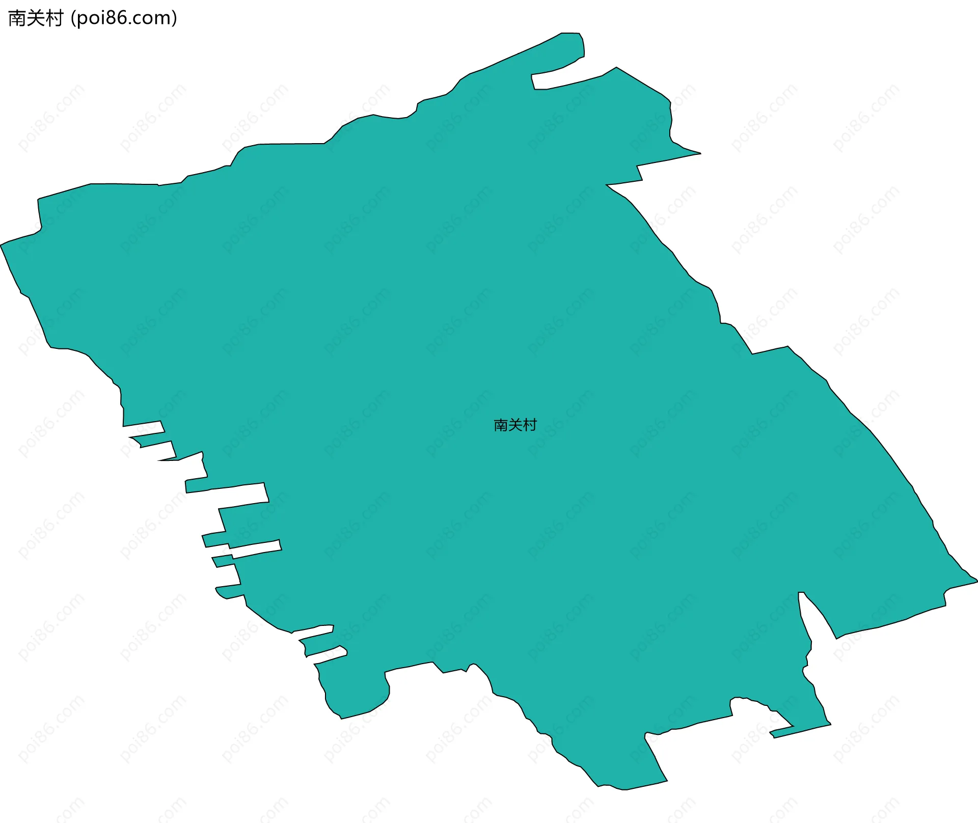 南关村边界地图