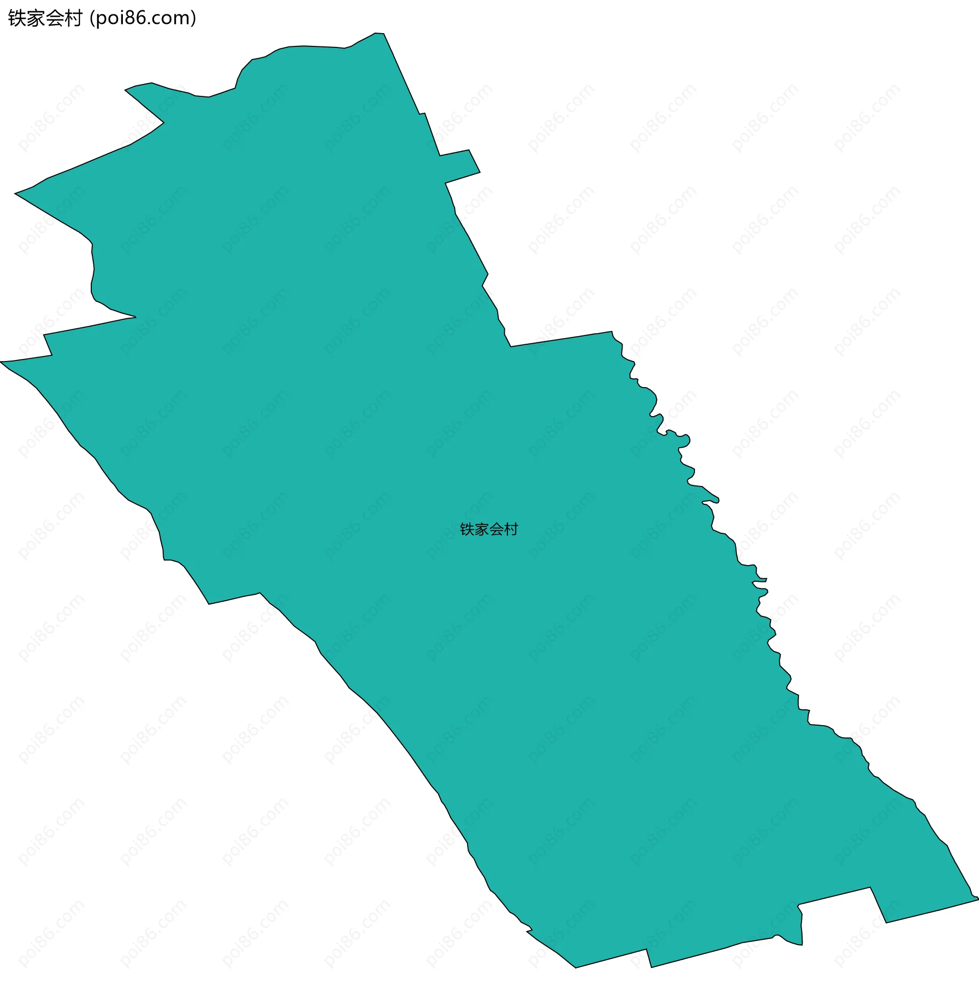 铁家会村边界地图