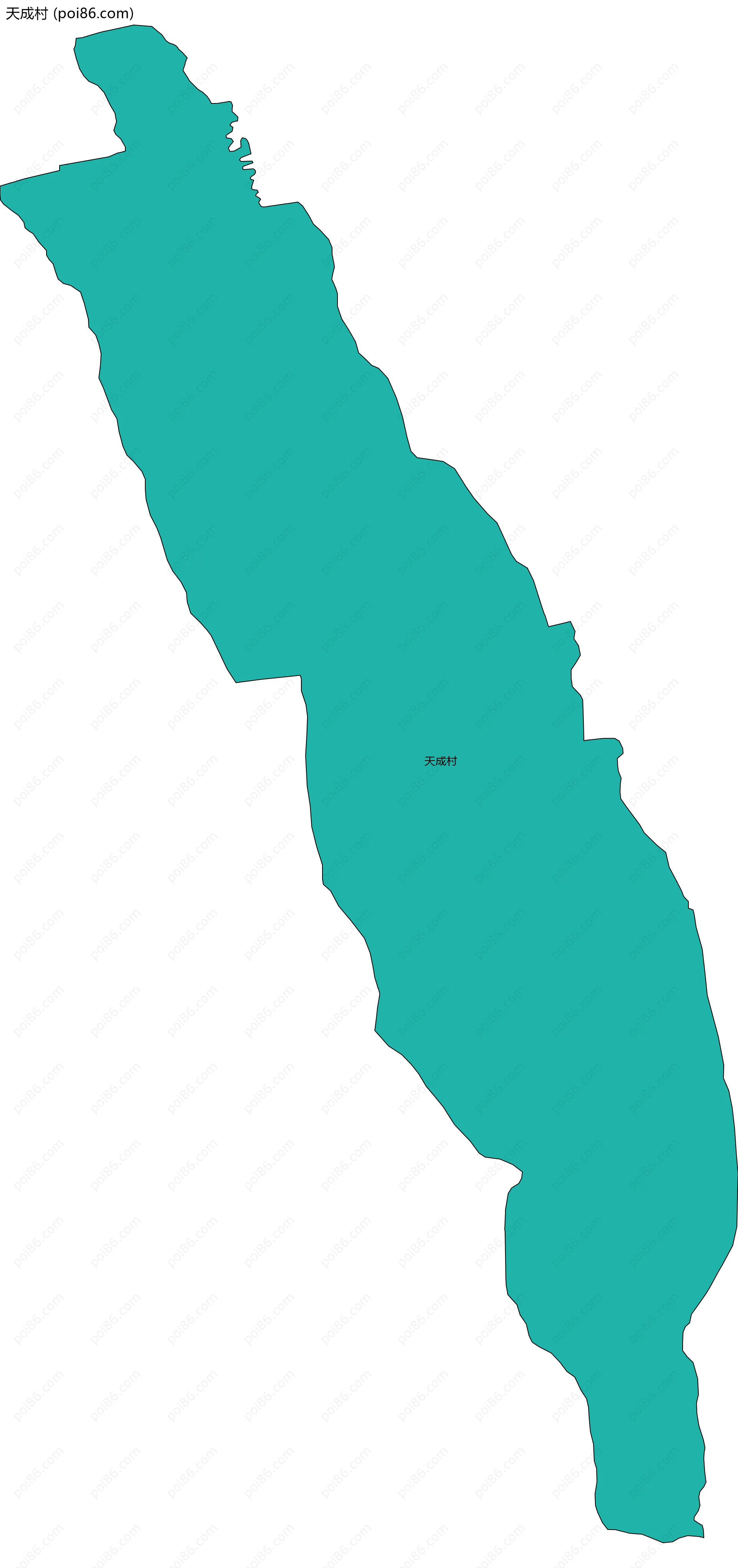 天成村边界地图