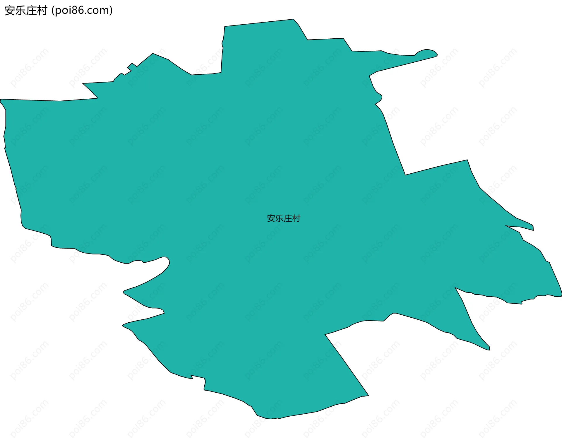 安乐庄村边界地图