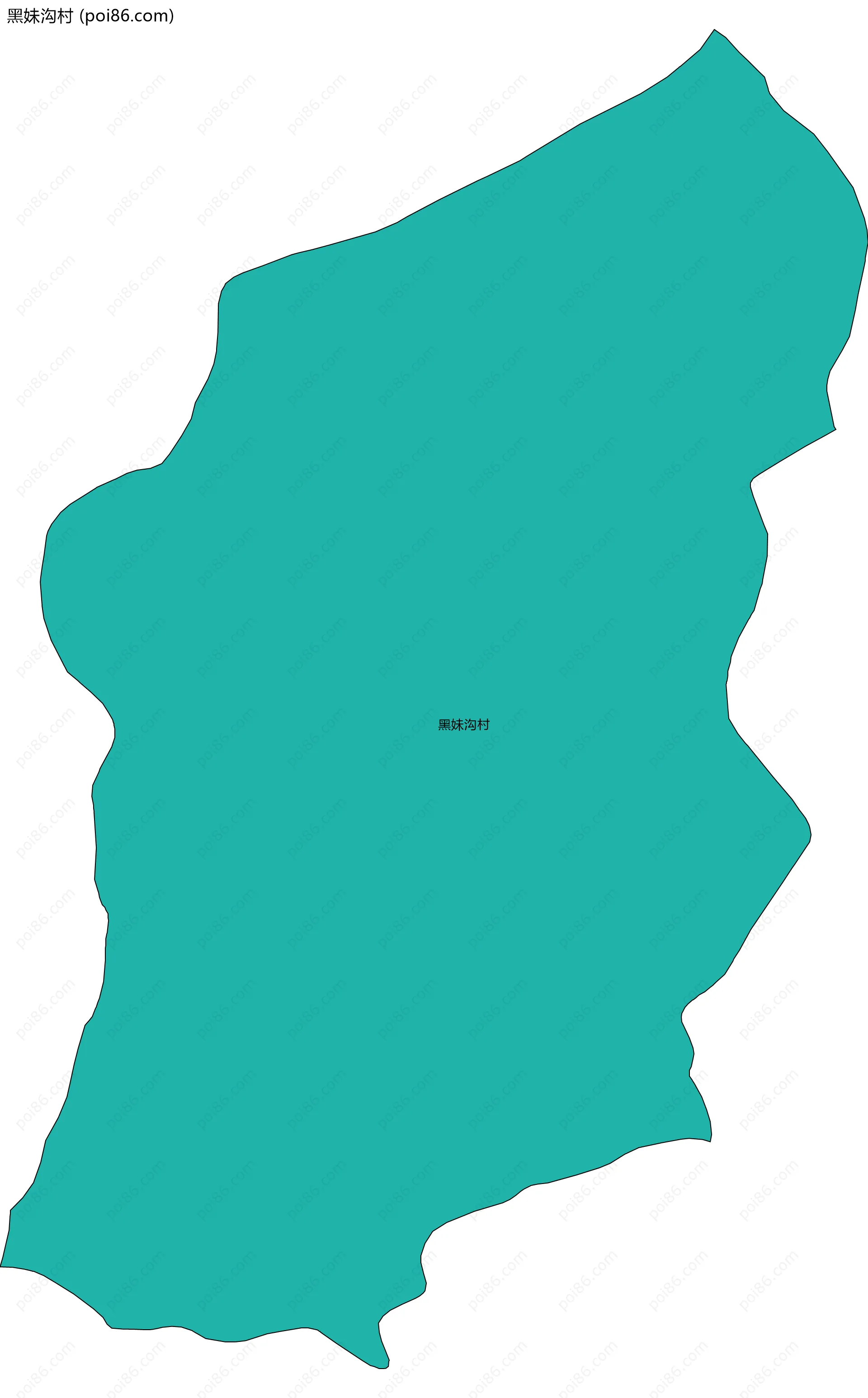 黑妹沟村边界地图