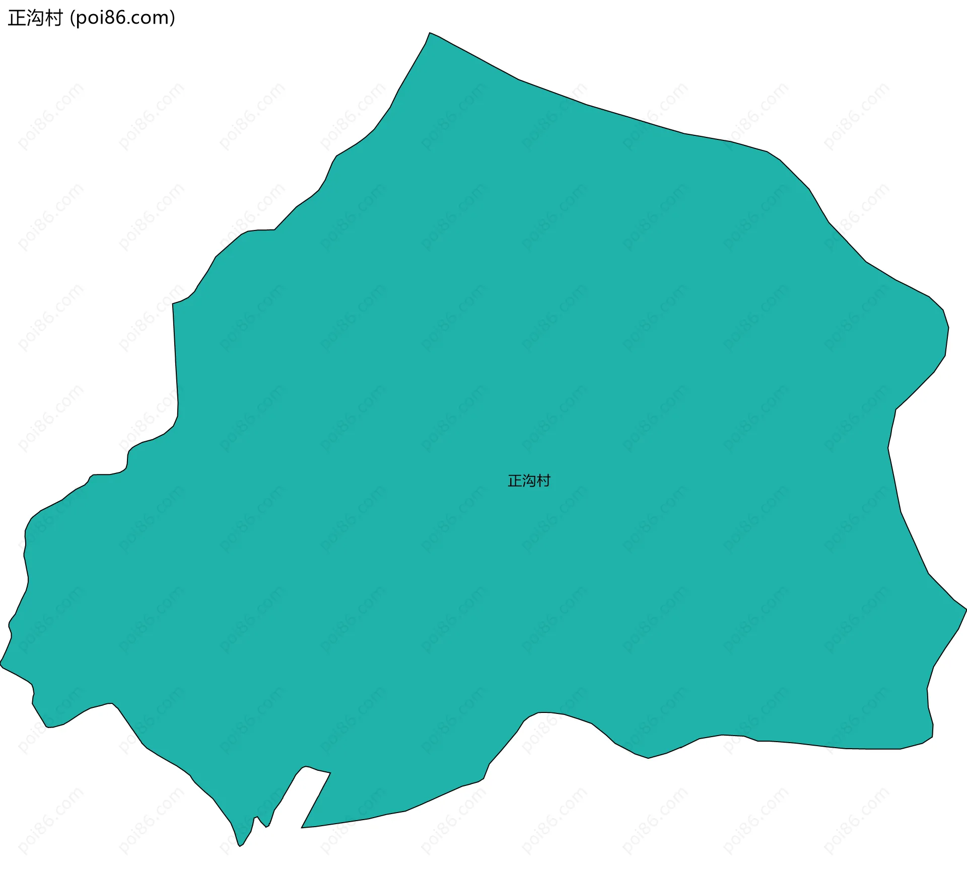 正沟村边界地图