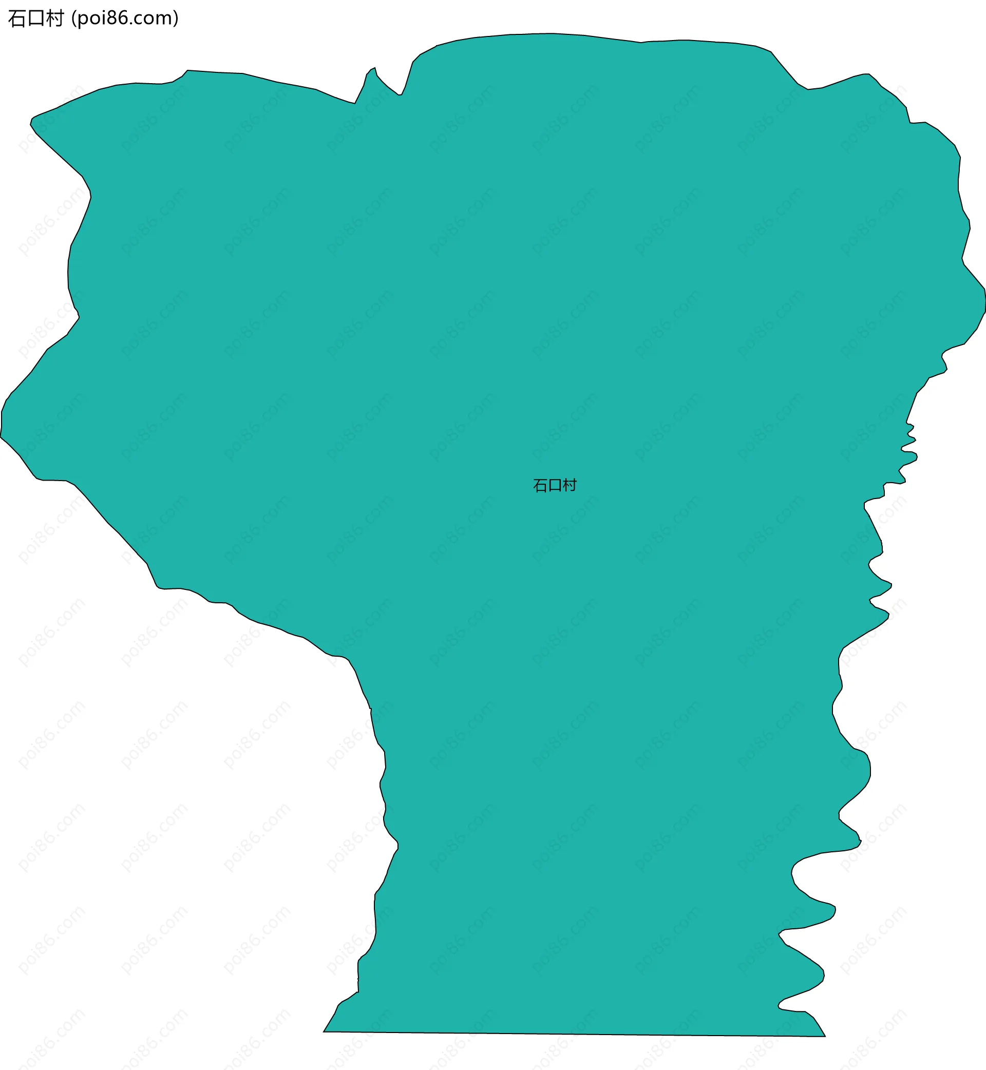 石口村边界地图