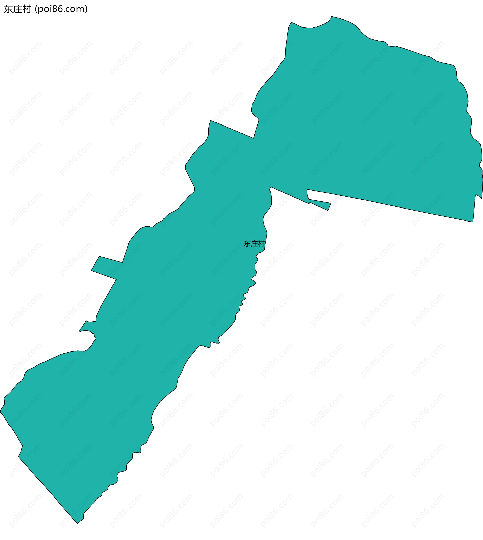 东庄村边界地图