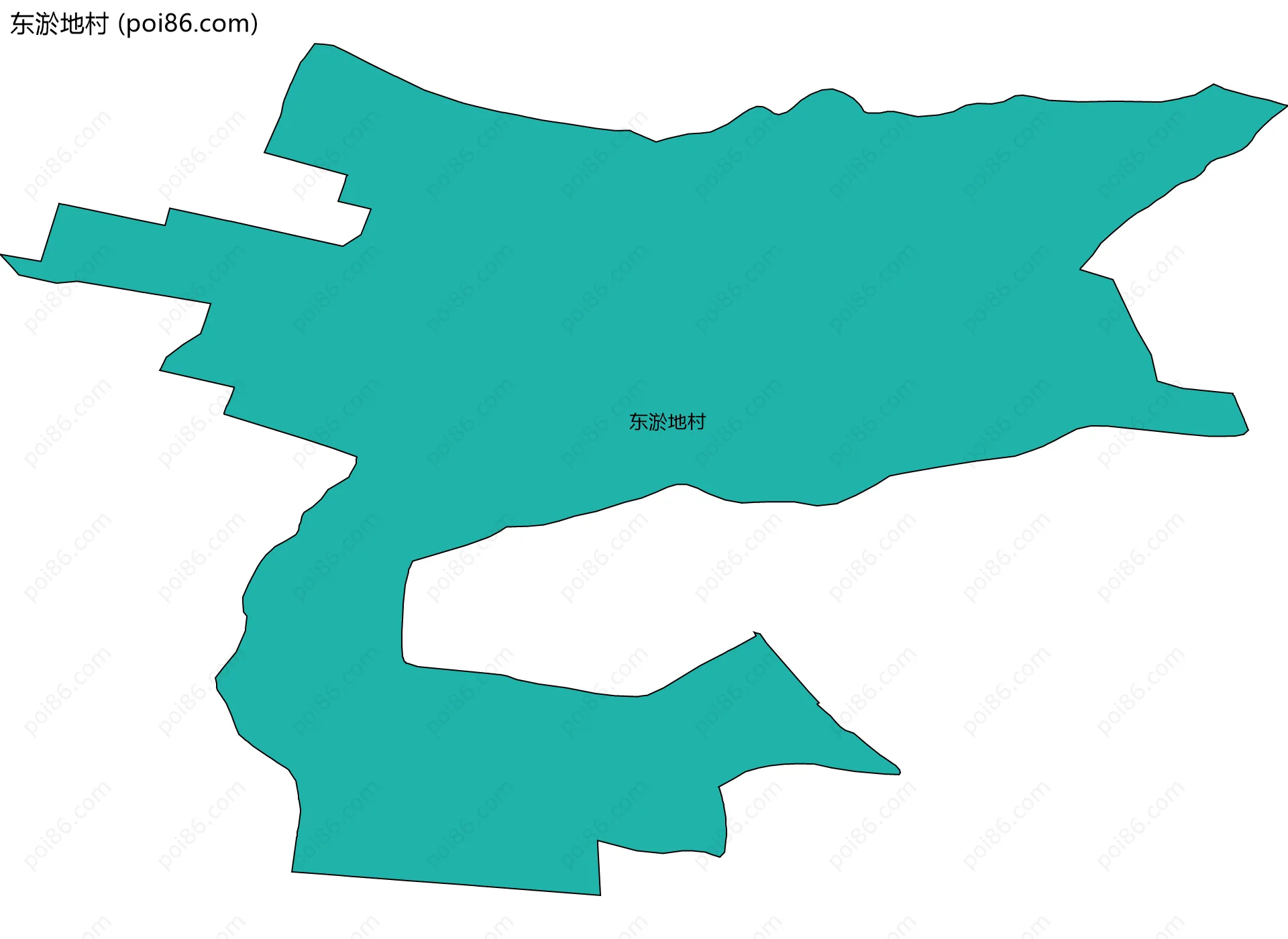 东淤地村边界地图