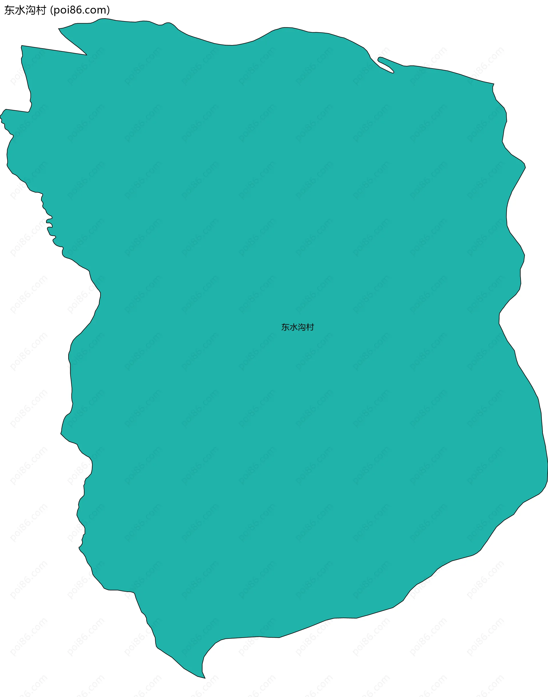 东水沟村边界地图