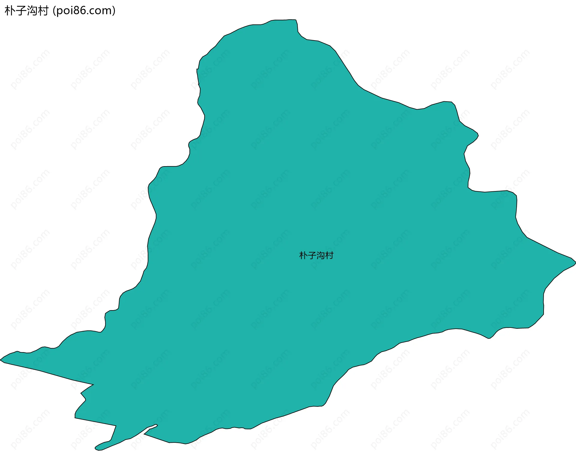 朴子沟村边界地图