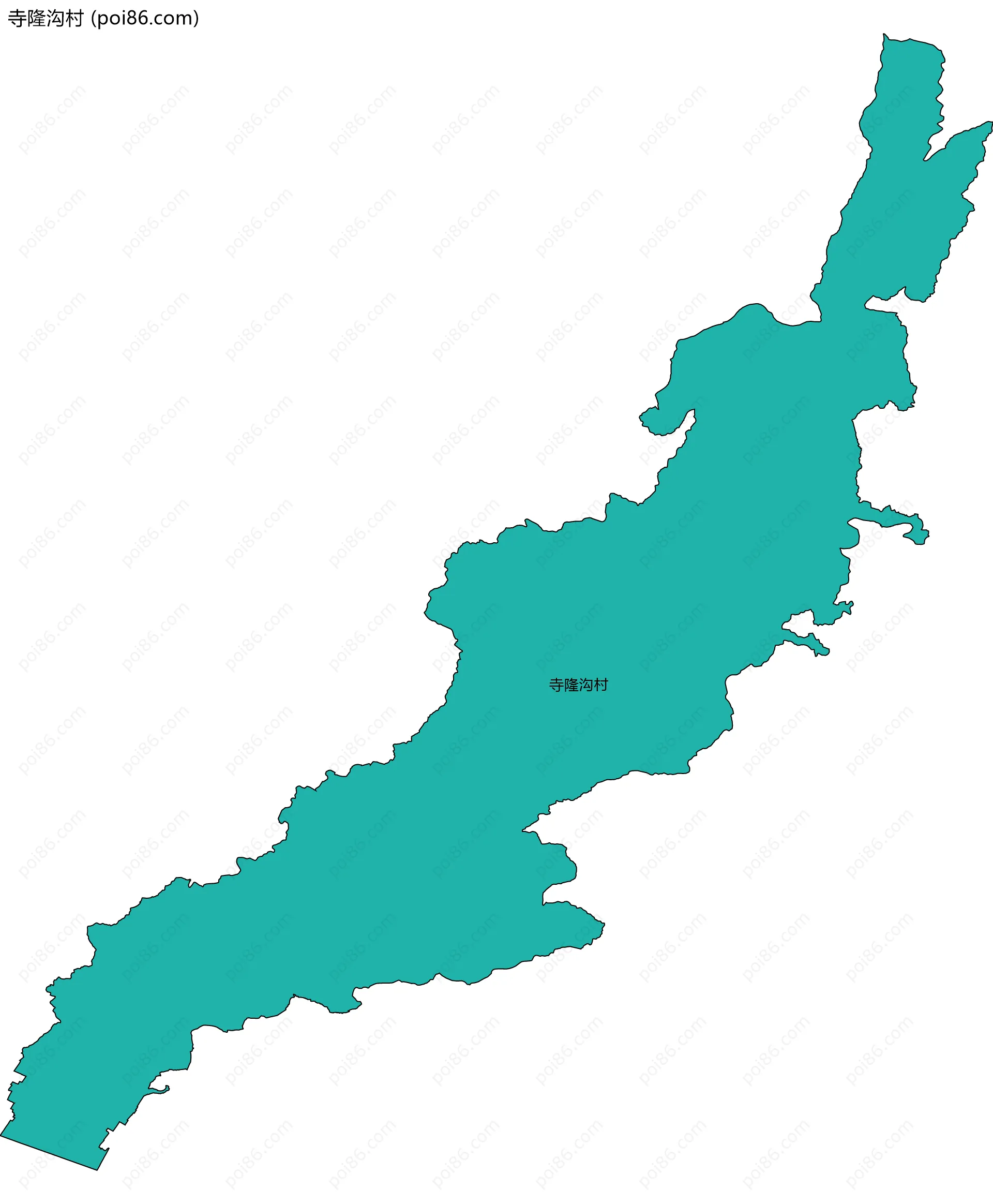 寺隆沟村边界地图