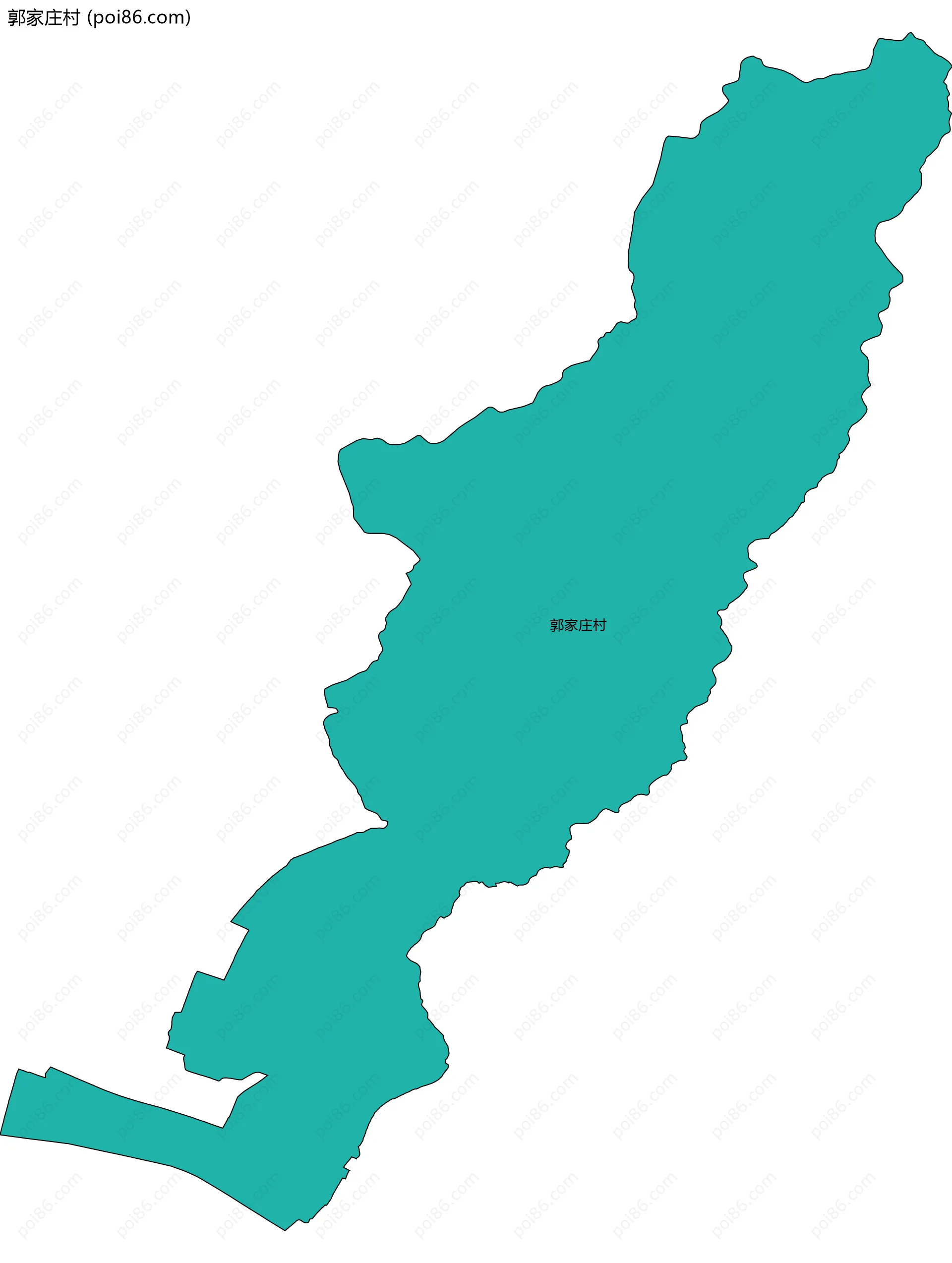 郭家庄村边界地图