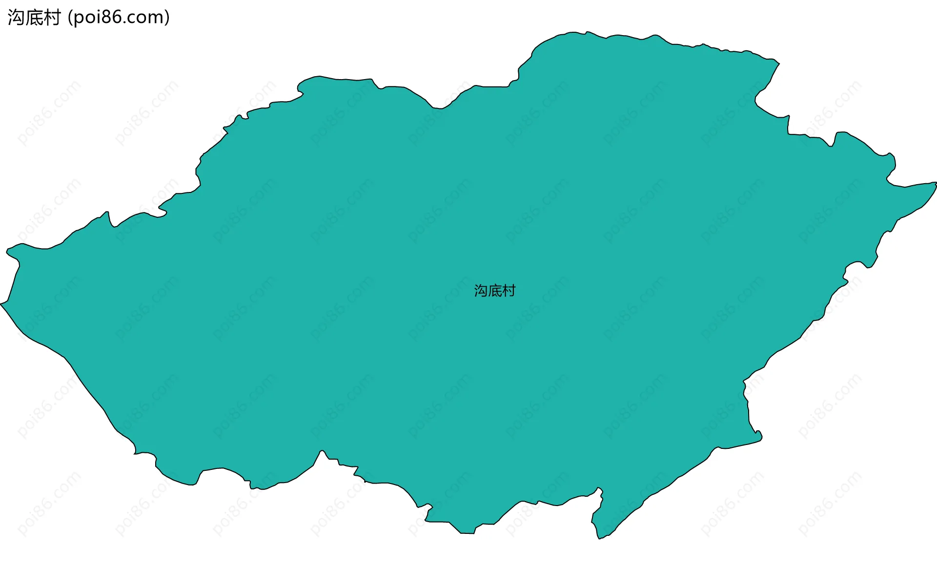 沟底村边界地图