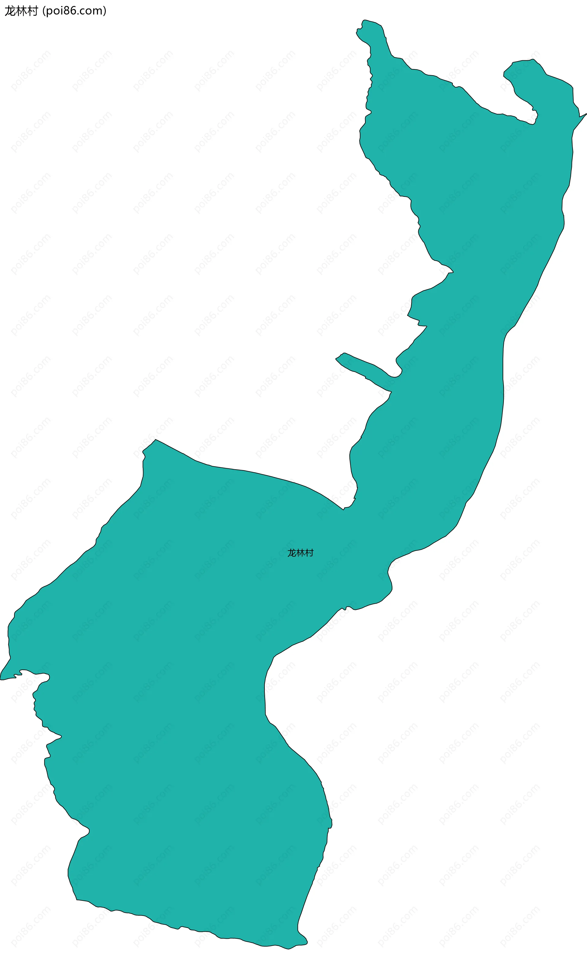 龙林村边界地图