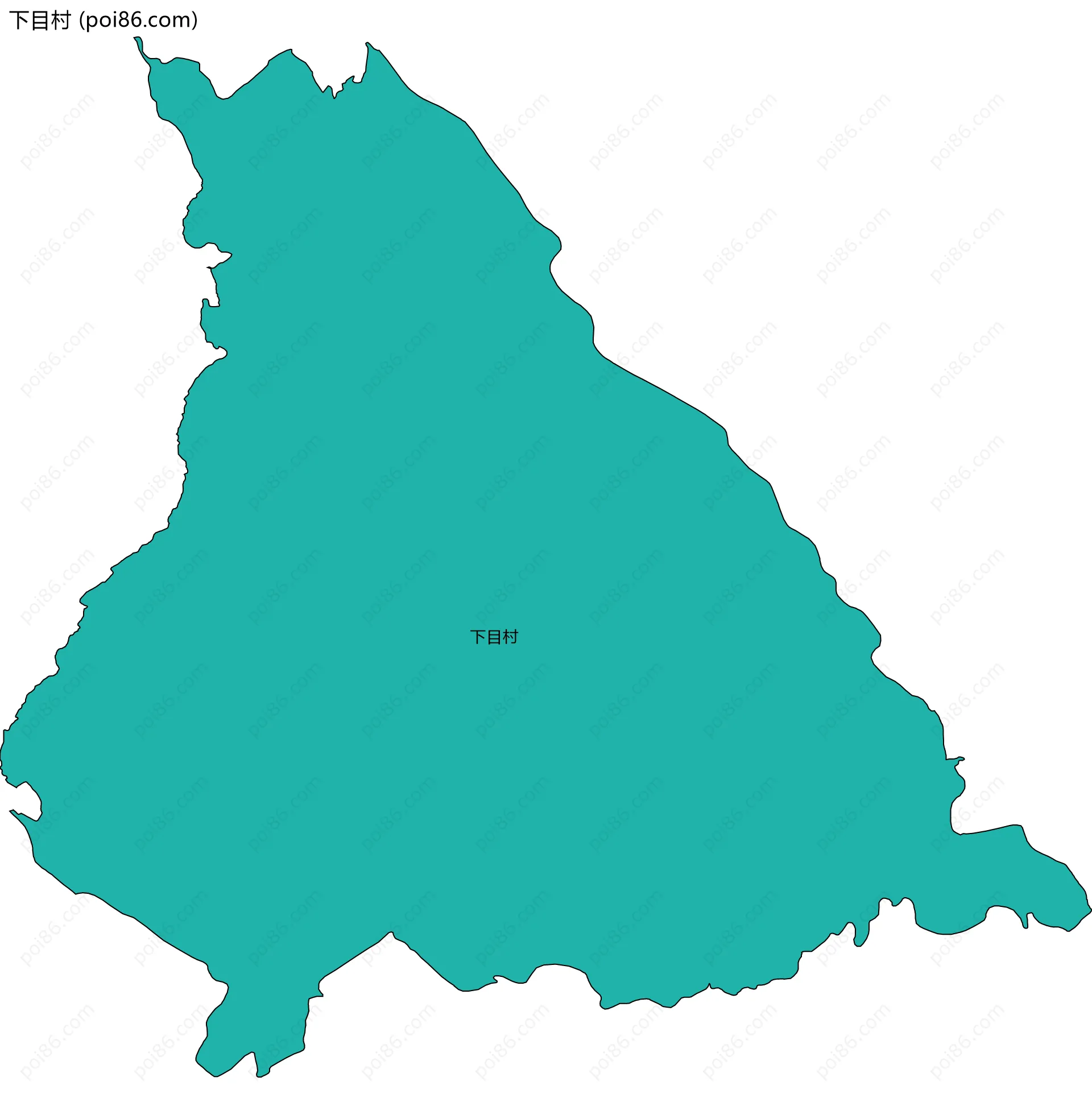 下目村边界地图