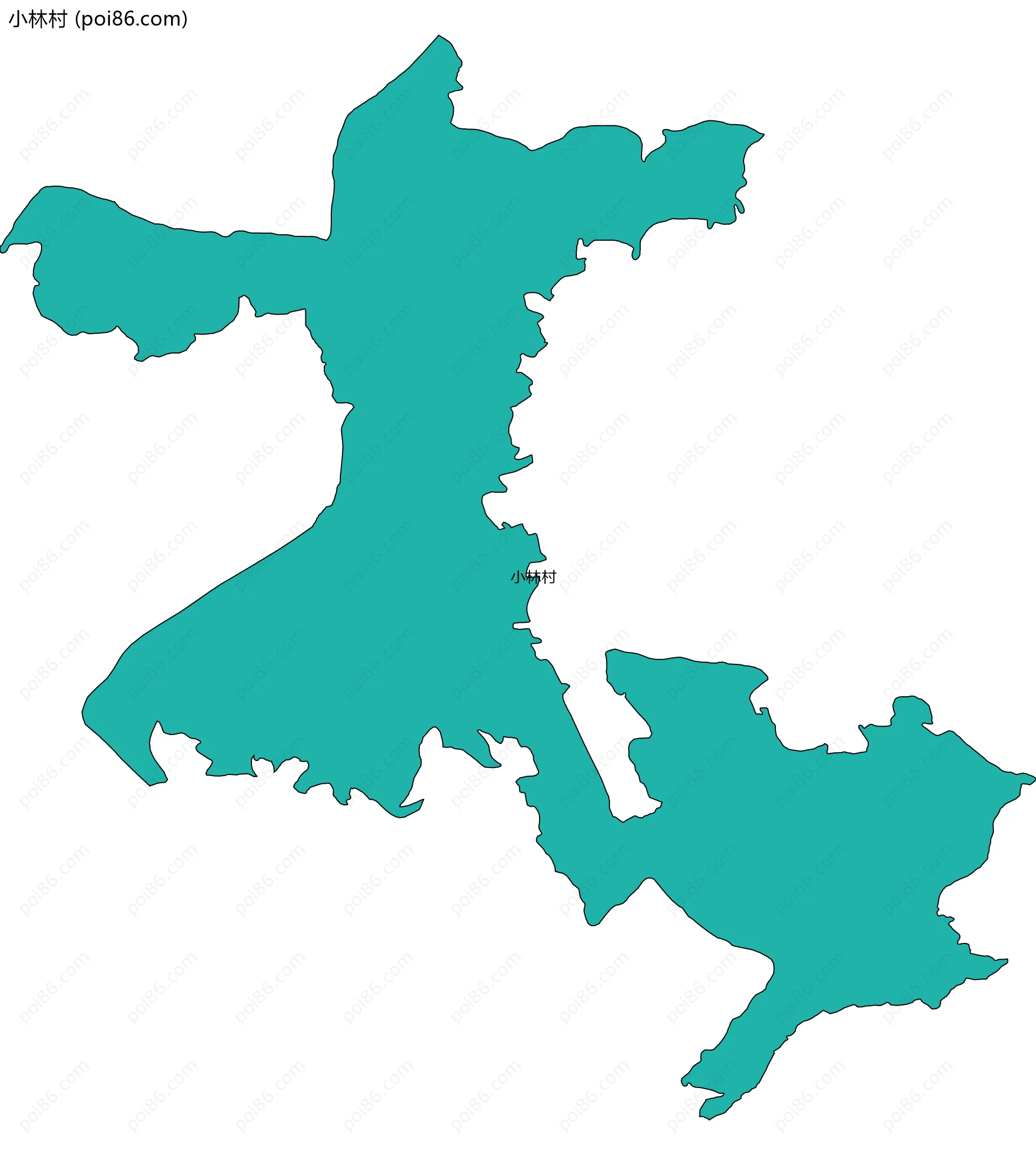 小林村边界地图