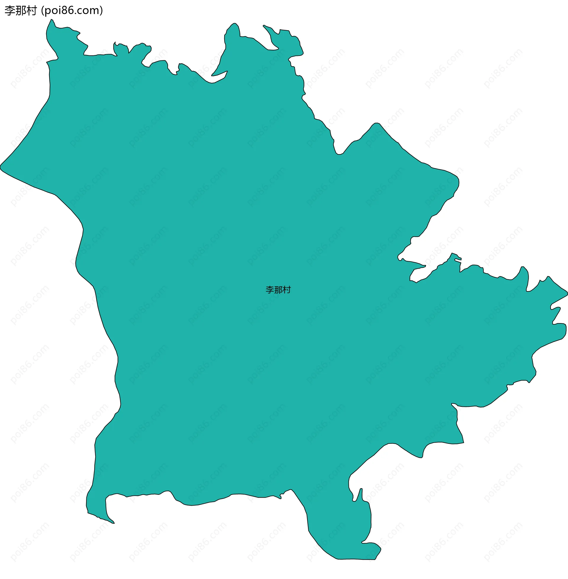 李那村边界地图